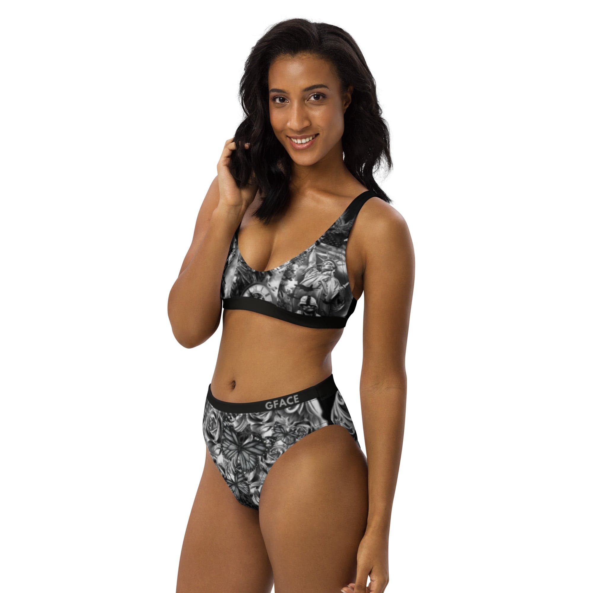 Gface High-waisted bikini Patriot print