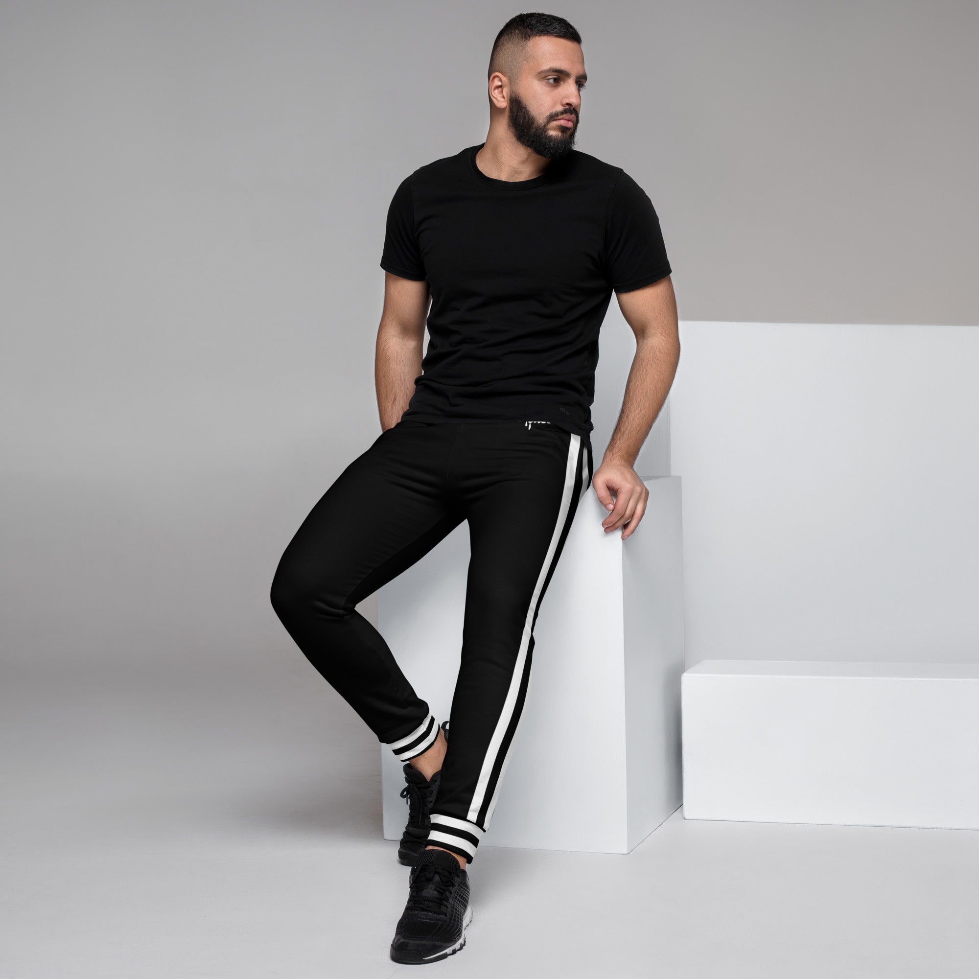 Men's (W/Black) Joggers GFACE Sport