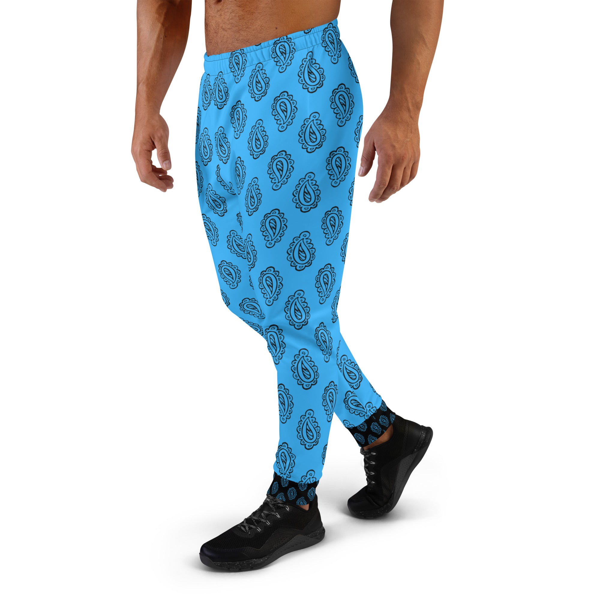 Gface Blue Bandana Men's Joggers