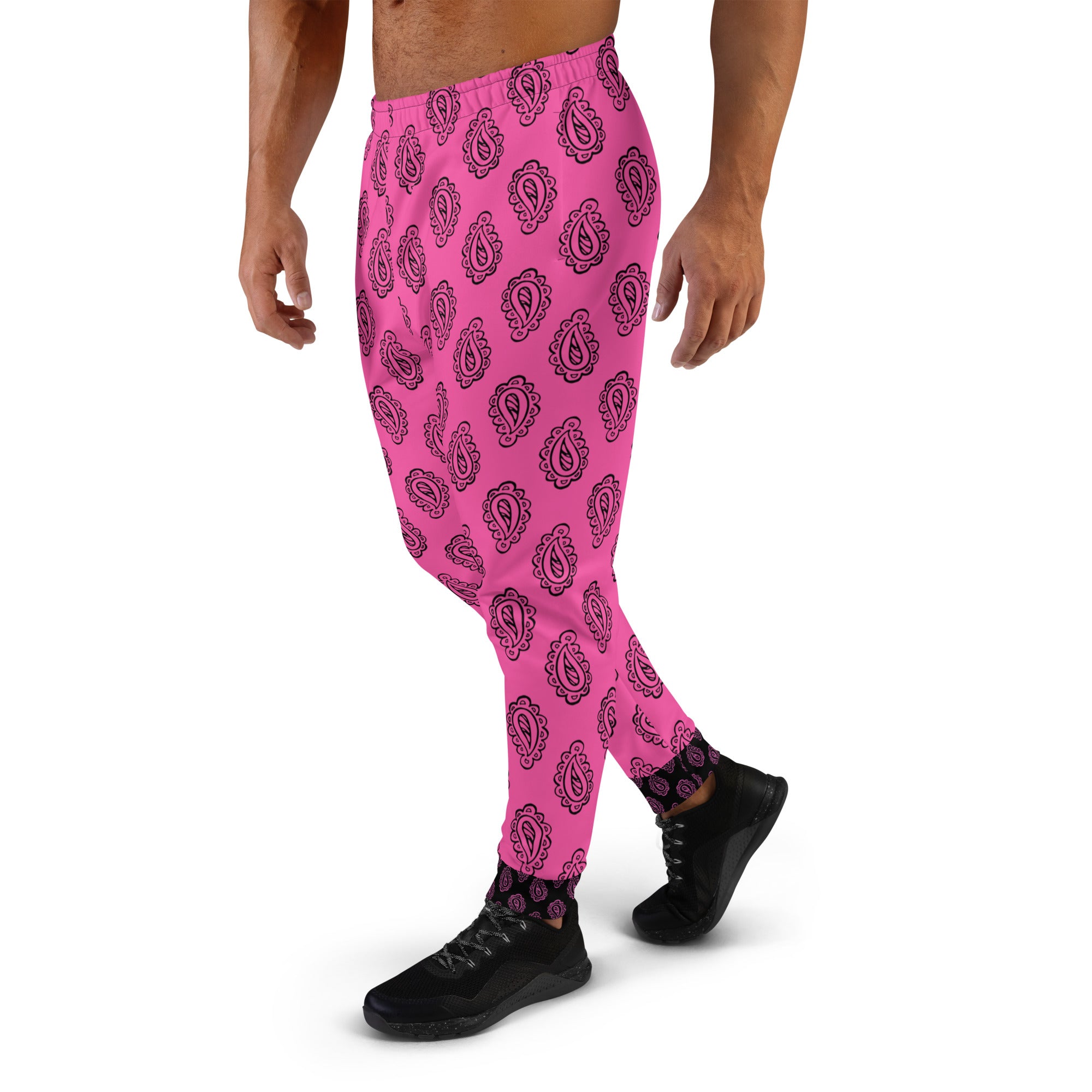 Gface Pink Bandana Men's Joggers