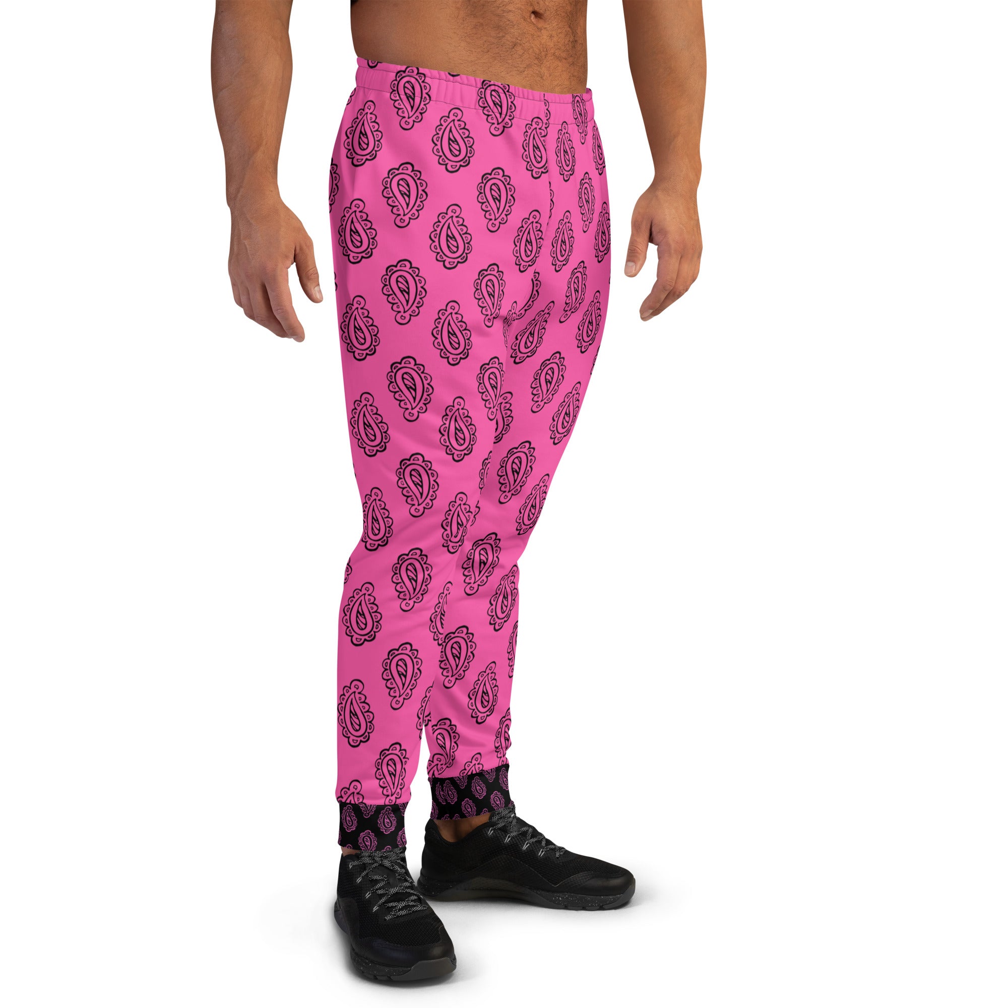 Gface Pink Bandana Men's Joggers