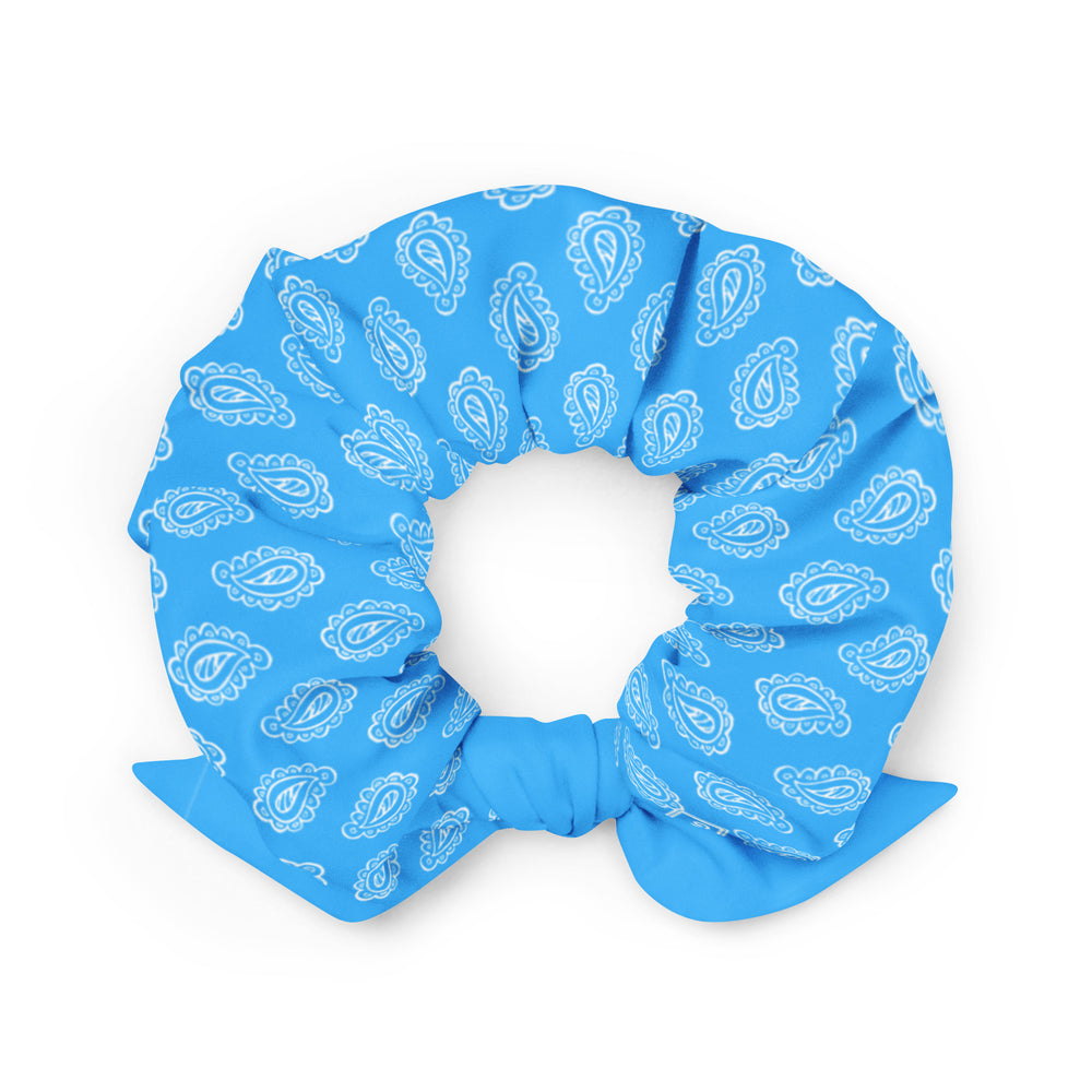 Gface Blue Bandana Recycled hair  Scrunchie