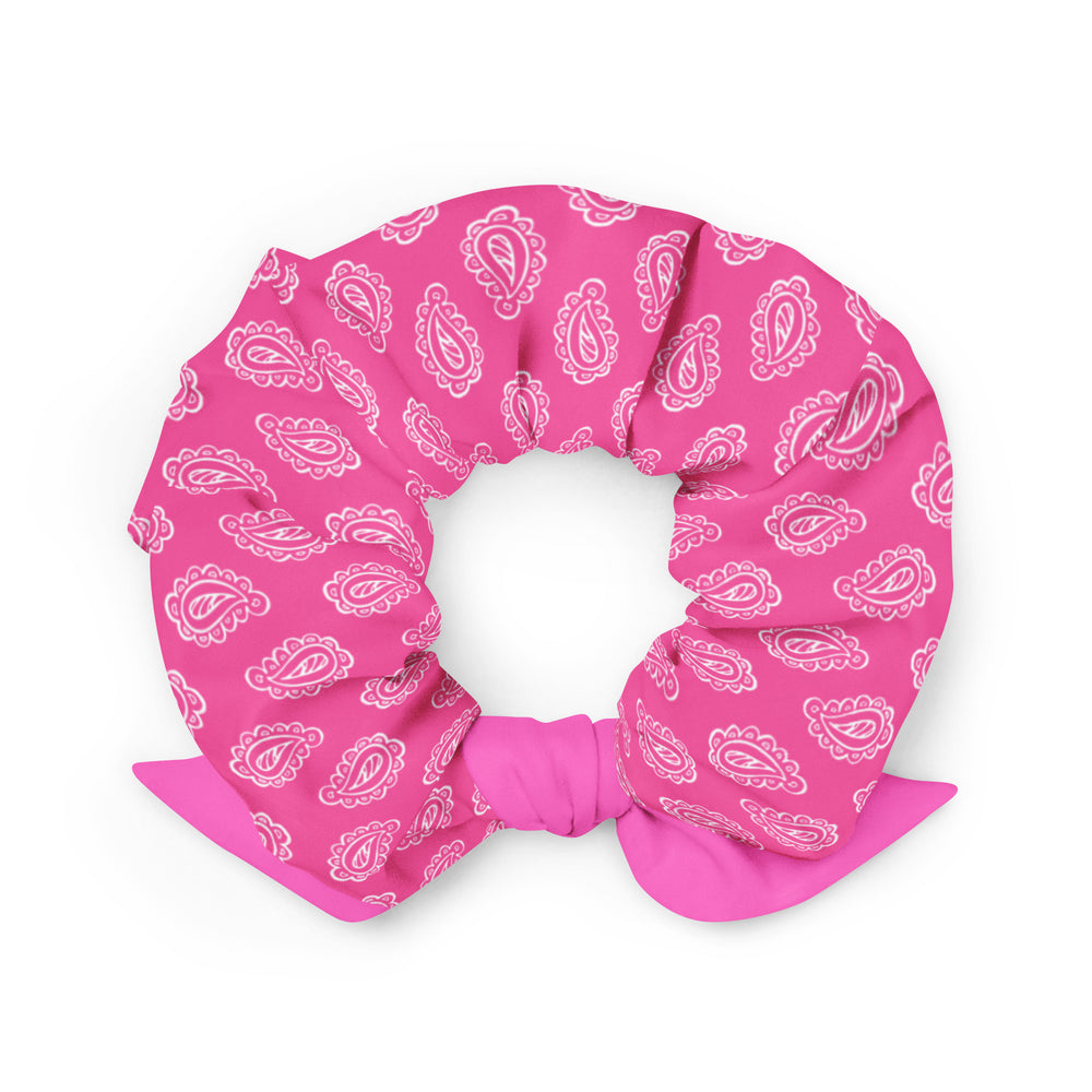 Gface Pink Bandana hair Recycled Scrunchie