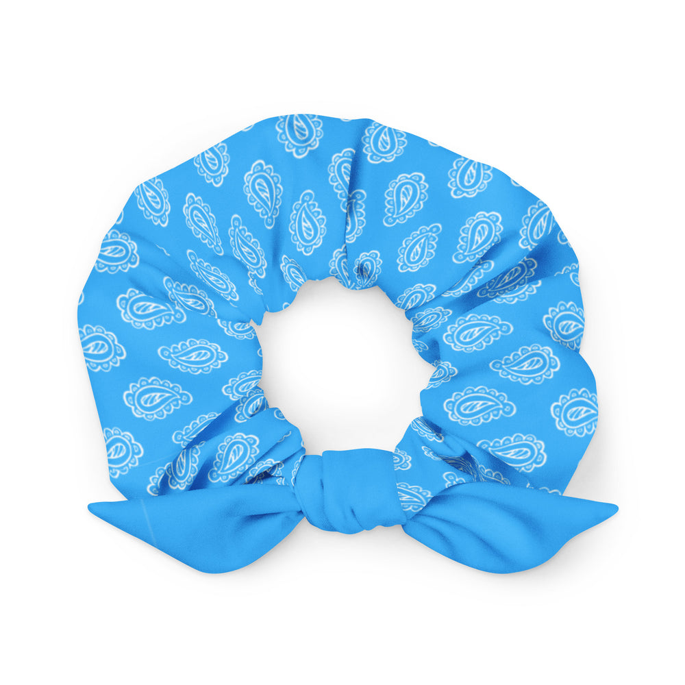 Gface Blue Bandana Recycled hair  Scrunchie