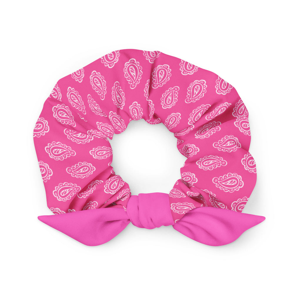 Gface Pink Bandana hair Recycled Scrunchie