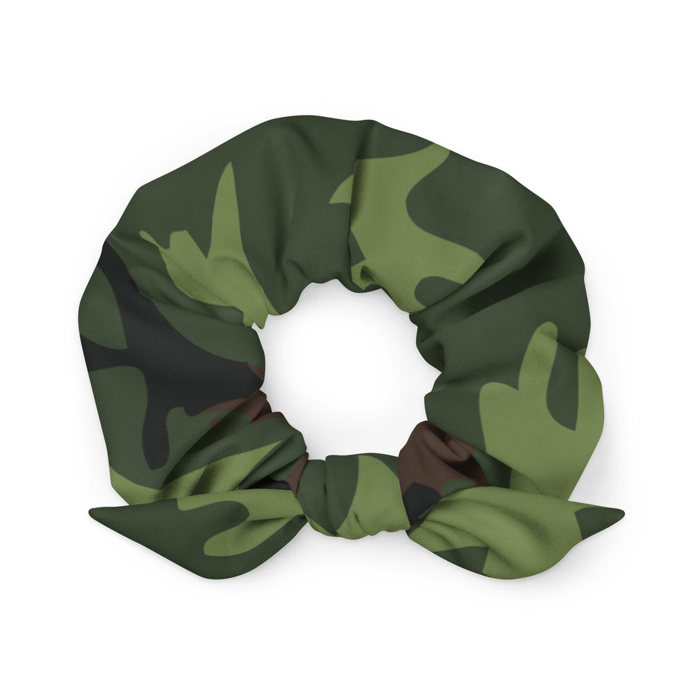 Gface Green Camo-Incognito Recycled Hair Scrunchie