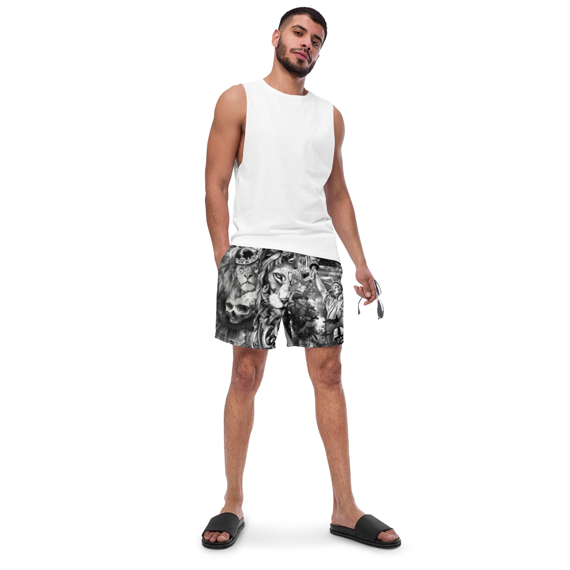 Men's swim trunks Tattoo Print Gface Beach Swag