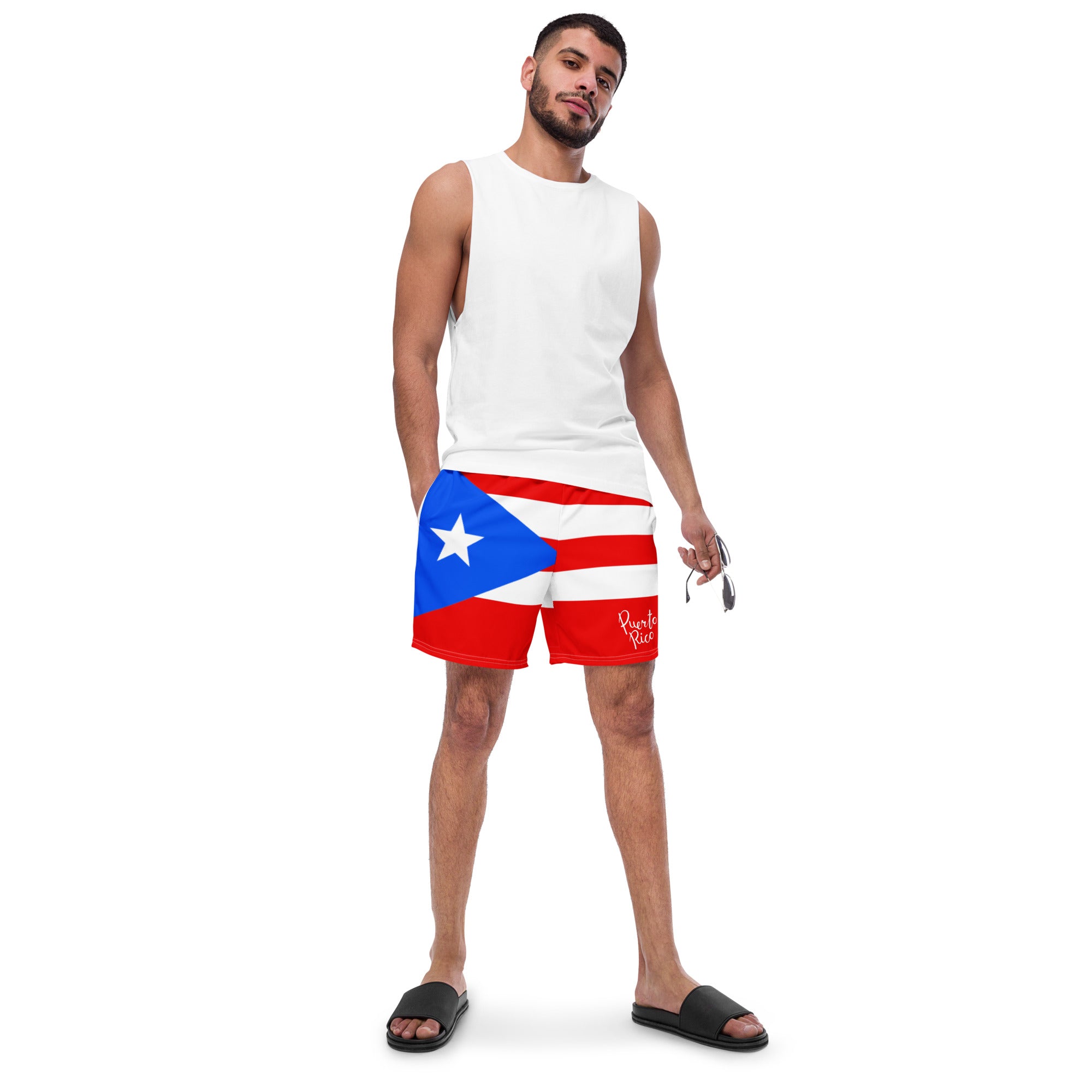 Gface PRIDE PUERTO RICO Men's Swim Trunks