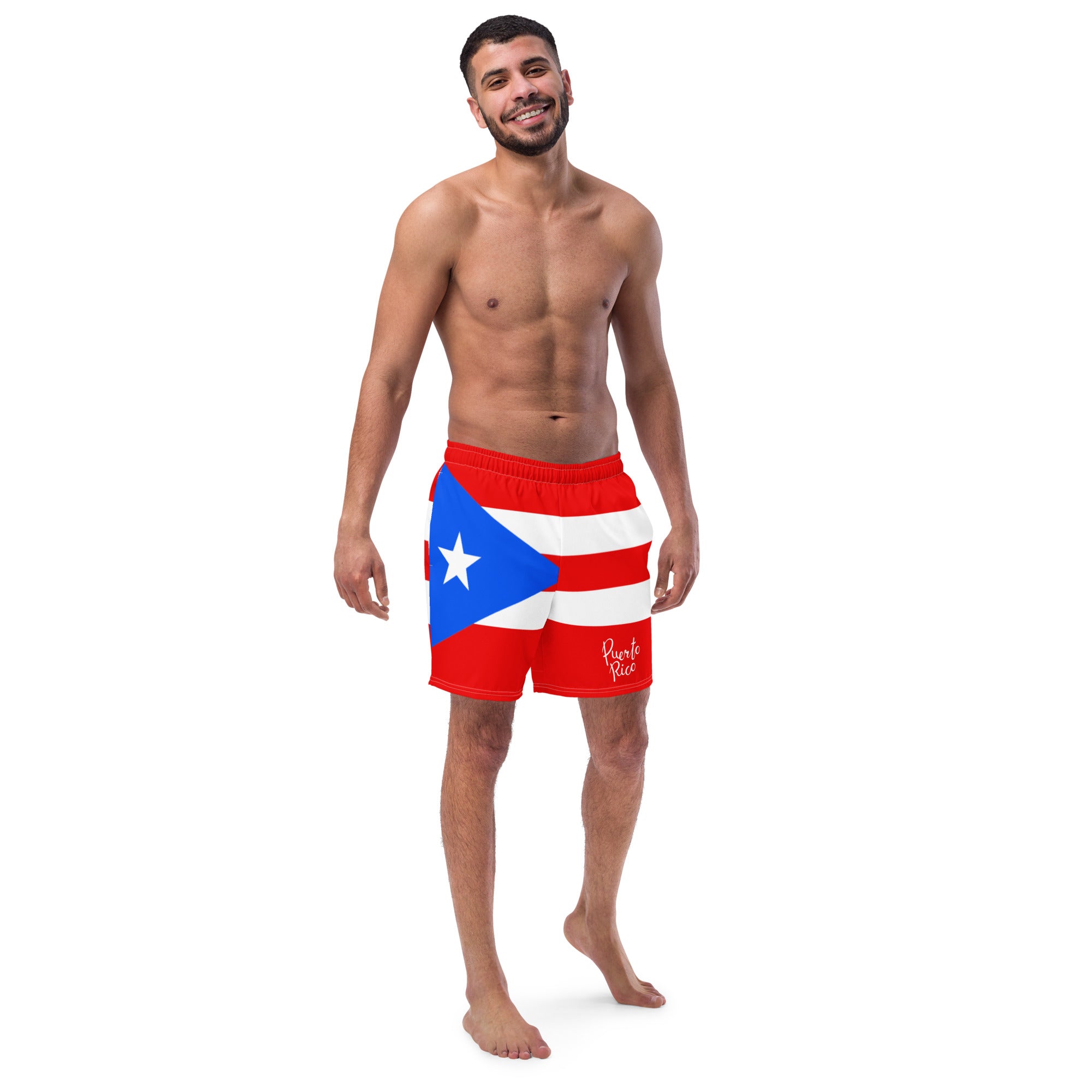 Gface PRIDE PUERTO RICO Men's Swim Trunks