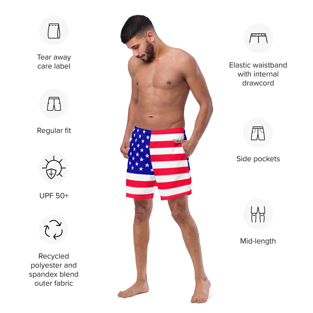 Gface PRIDE USA Men's swim trunks