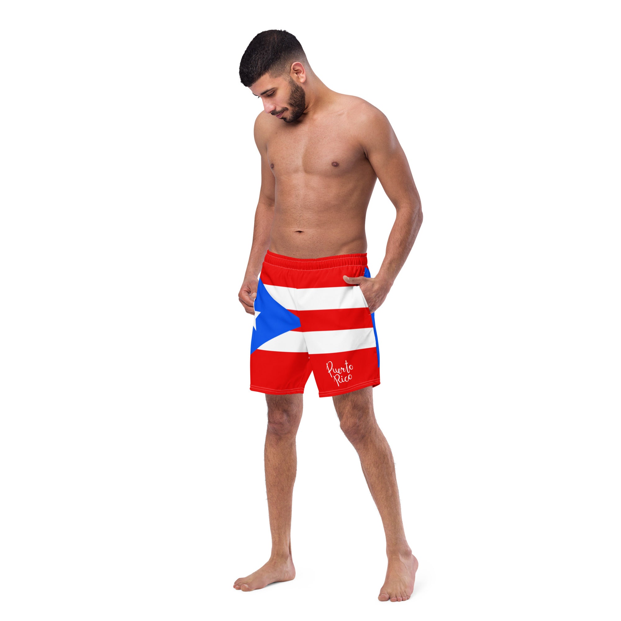 Gface PRIDE PUERTO RICO Men's Swim Trunks