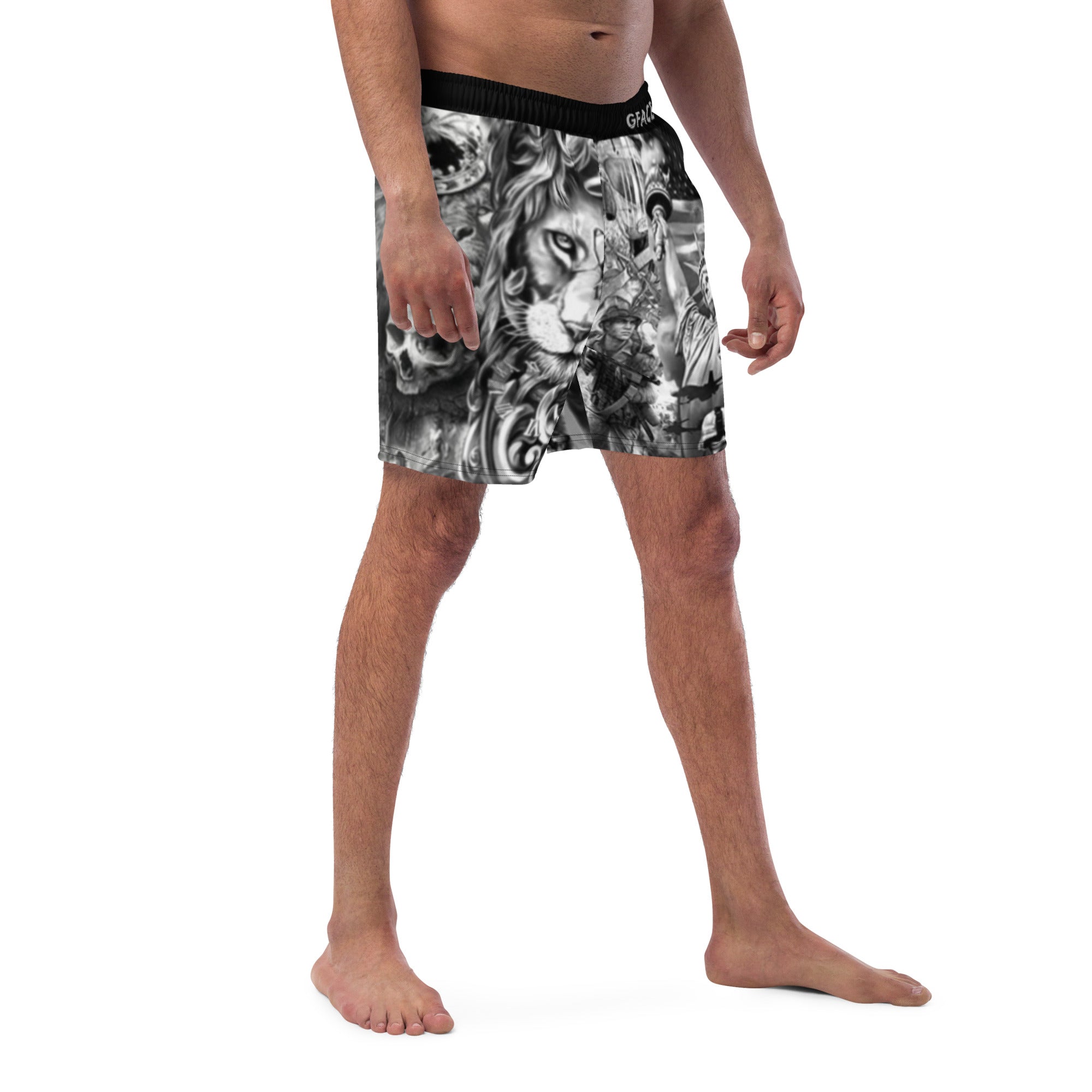 Men's swim trunks Tattoo Print Gface Beach Swag