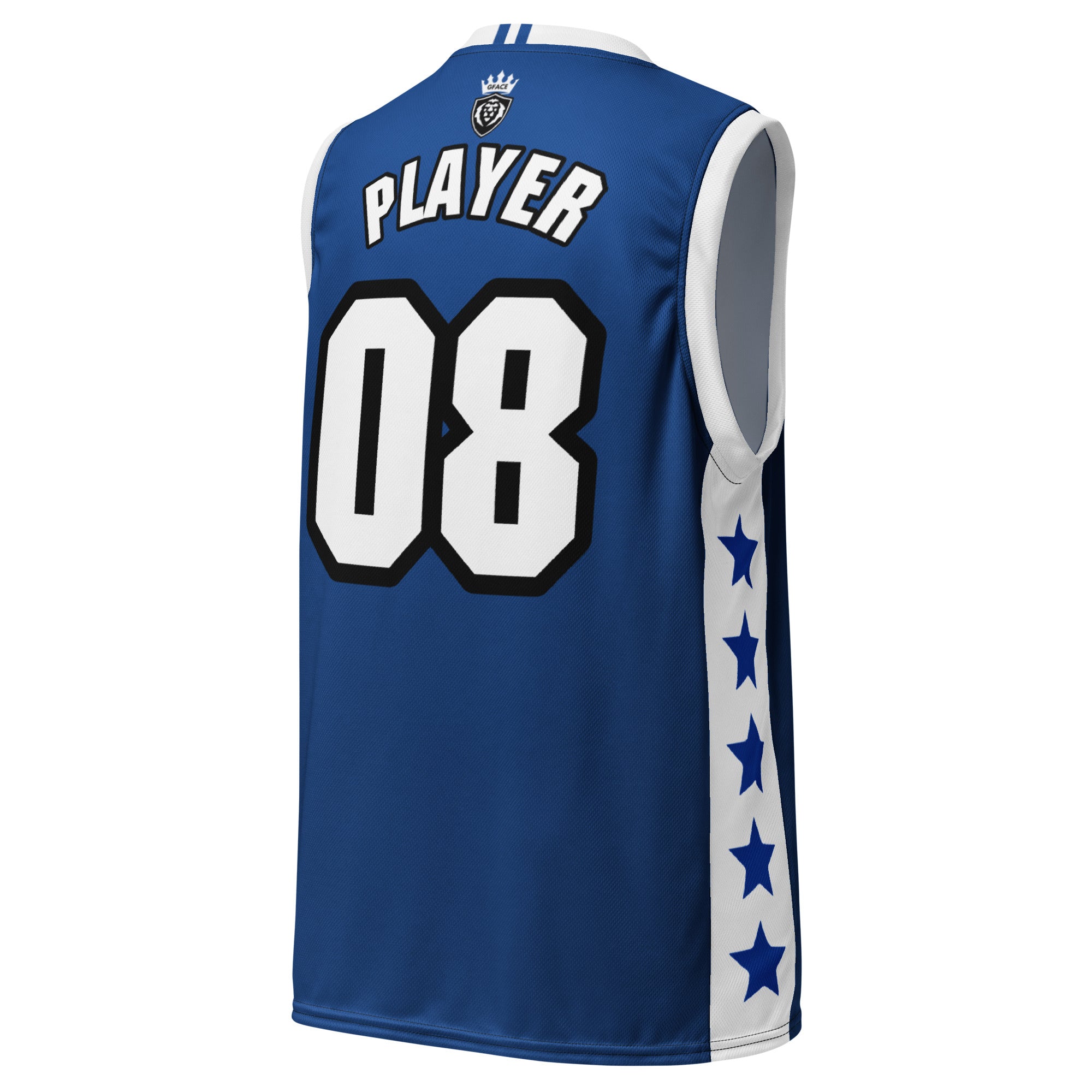 Unisex Blue GFACE VIP Basketball Jersey