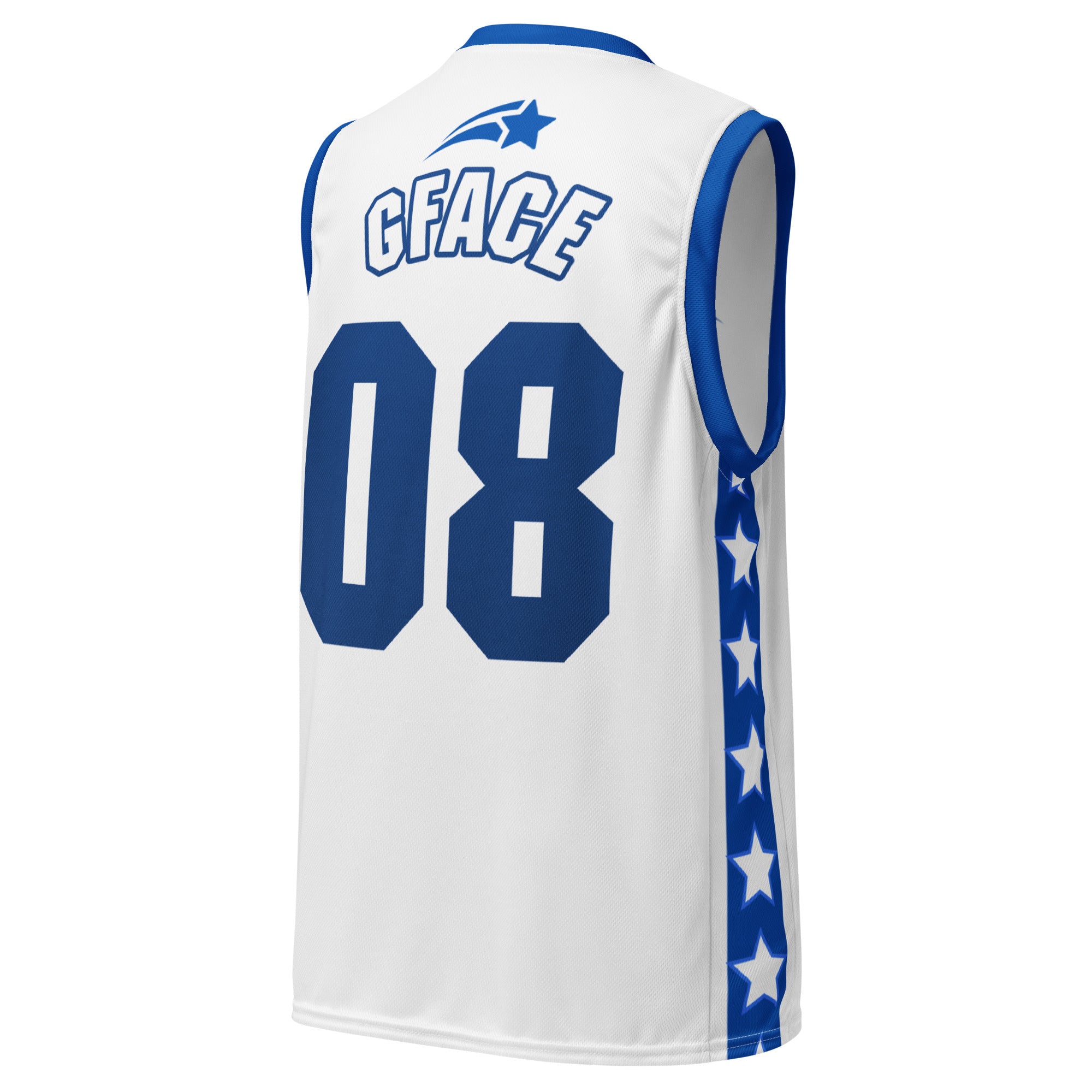 Unisex White GFACE basketball jersey World Hear Me Roar