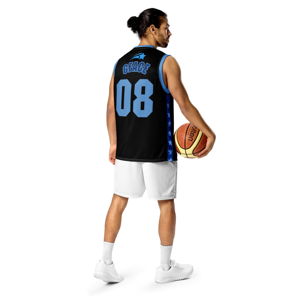 Unisex Black GFACE Basketball Jersey World Hear Me Roar