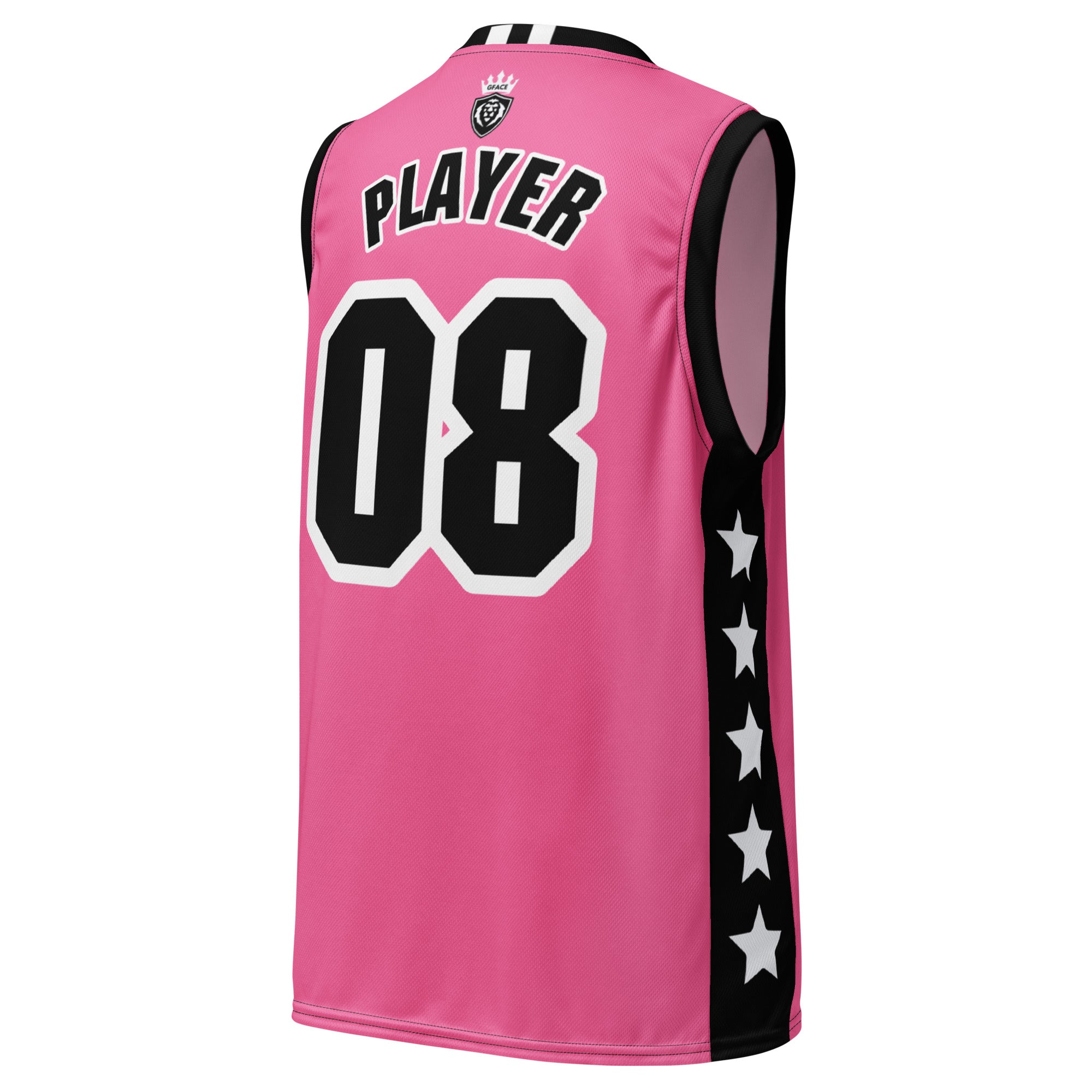 Recycled Pink Unisex GFACE VIP Basketball Jersey