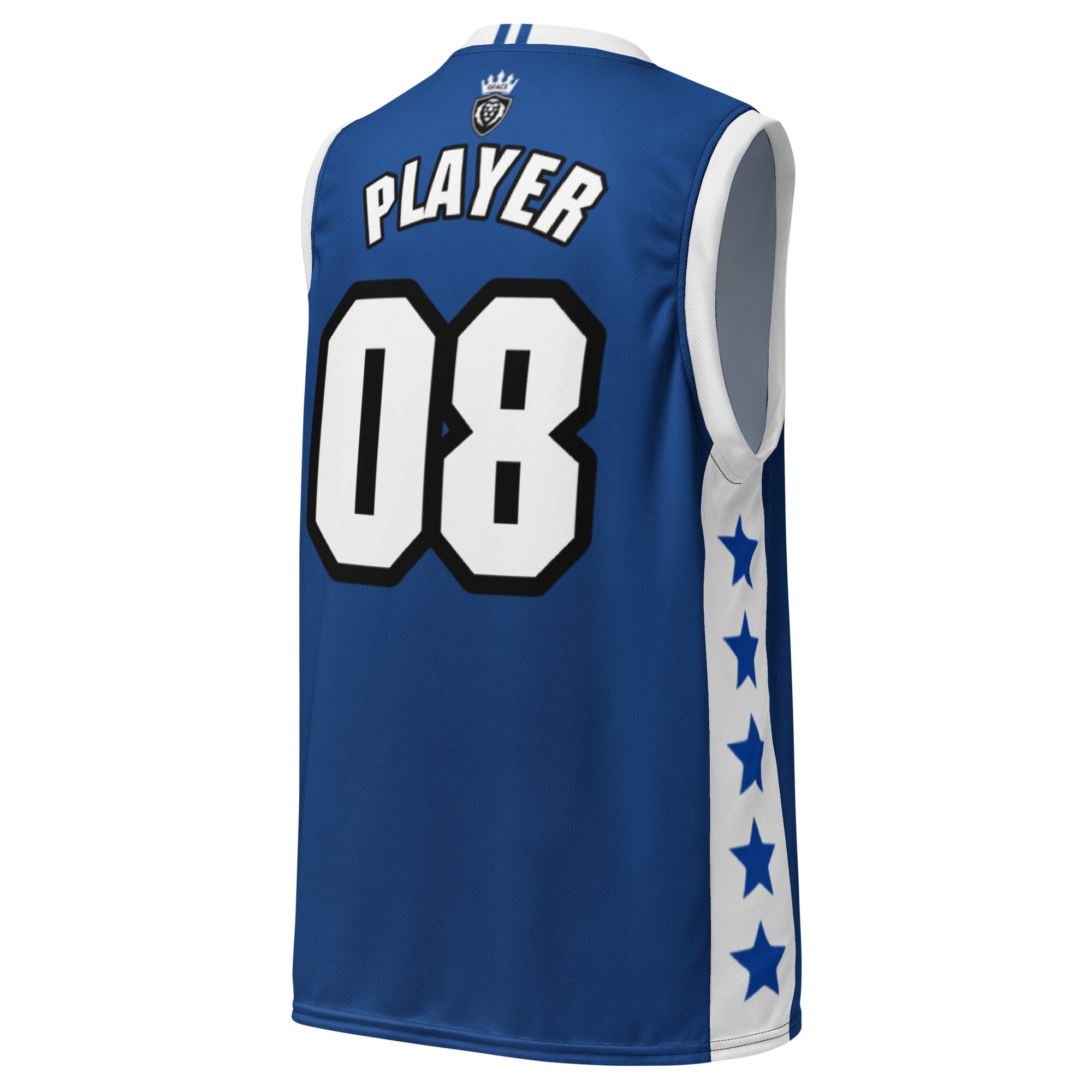 Recycled Blue Unisex GFACE VIP Basketball Jersey