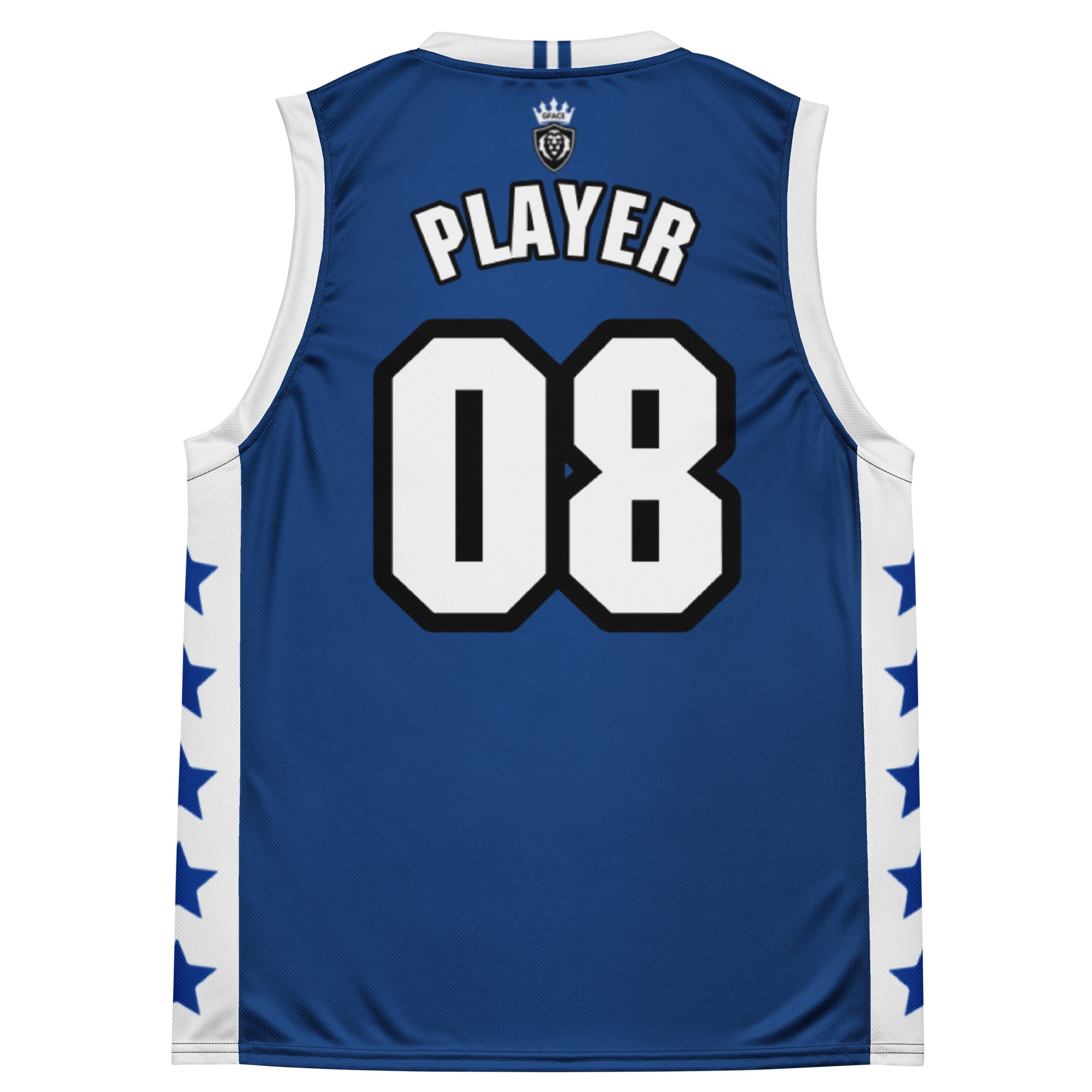 Recycled Blue Unisex GFACE VIP Basketball Jersey