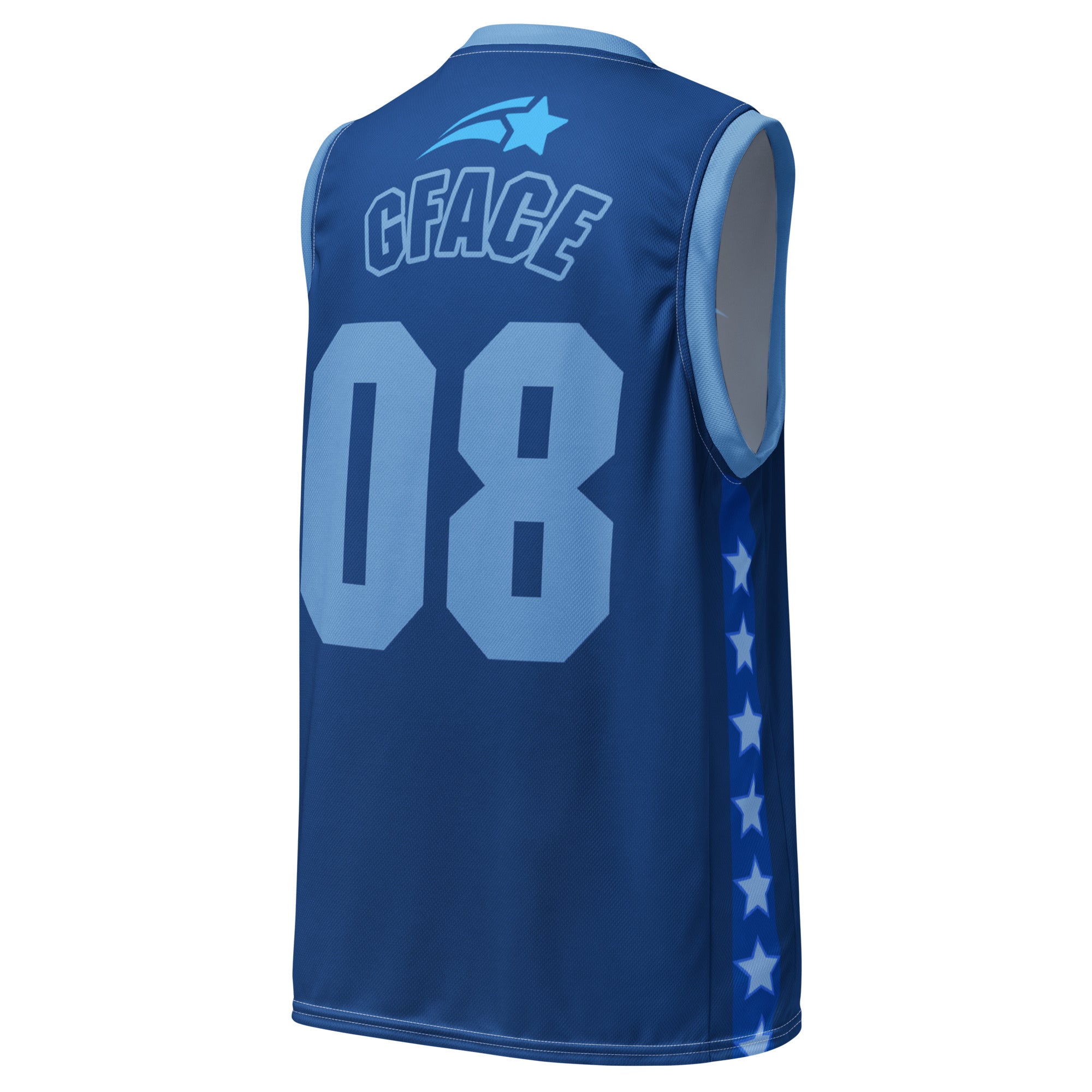 Recycled Blue Unisex GFACE Basketball Jersey World Hear Me Roar