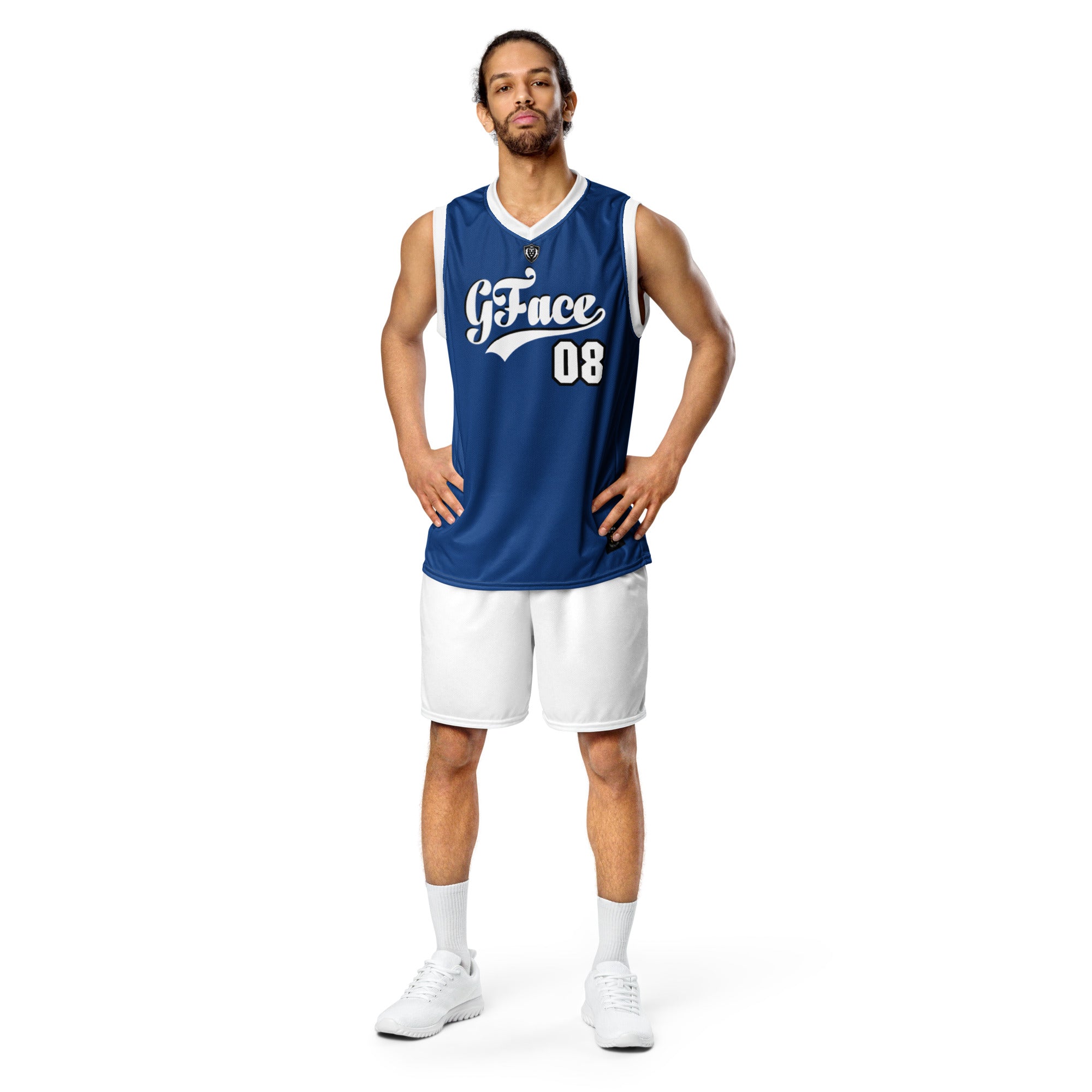 Unisex Blue GFACE VIP Basketball Jersey