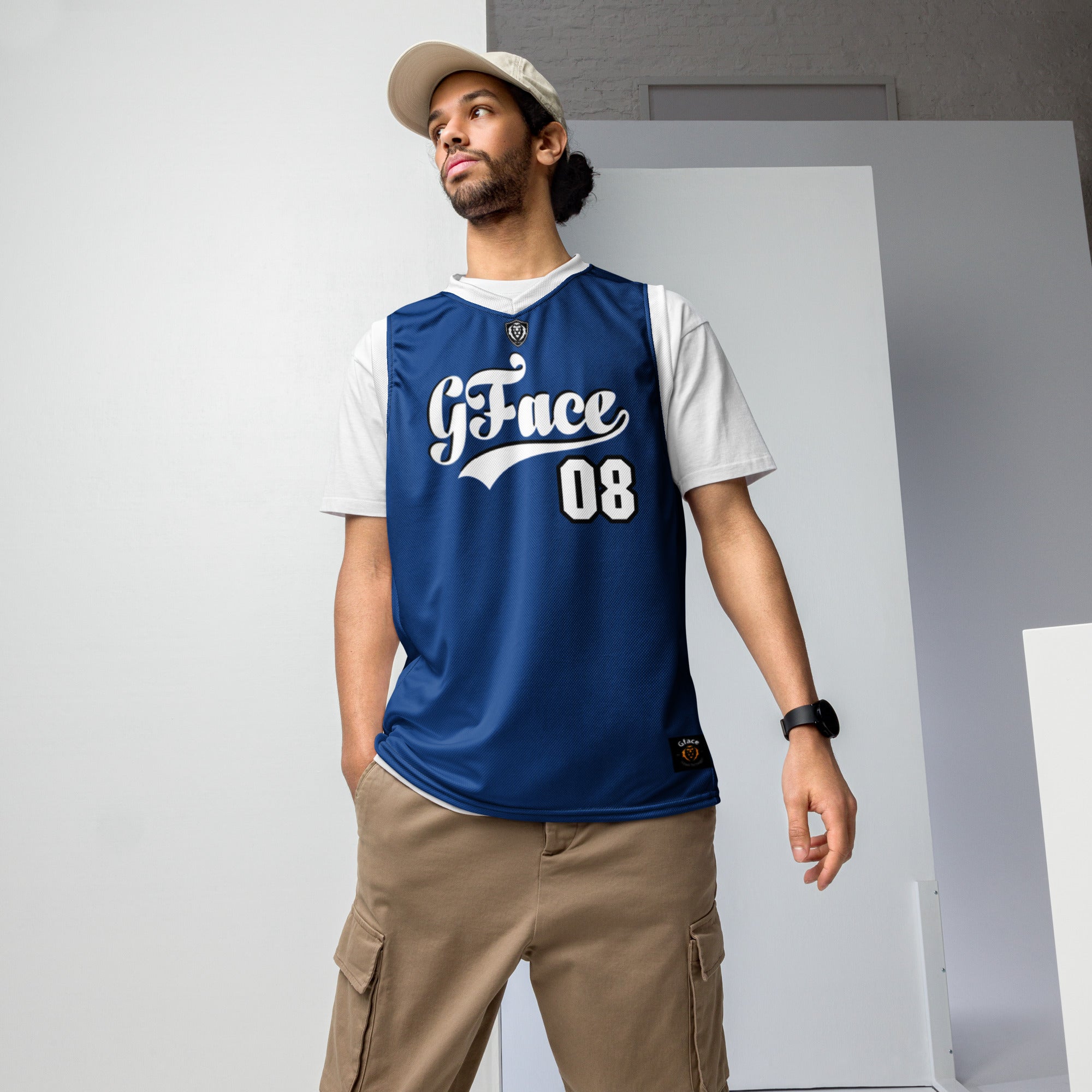 Unisex Blue GFACE VIP Basketball Jersey