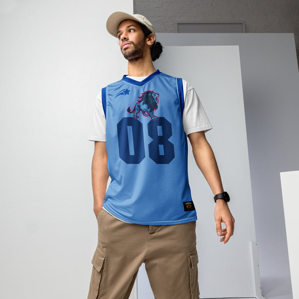 Unisex Light Blue GFACE basketball jersey World Hear Me Roar