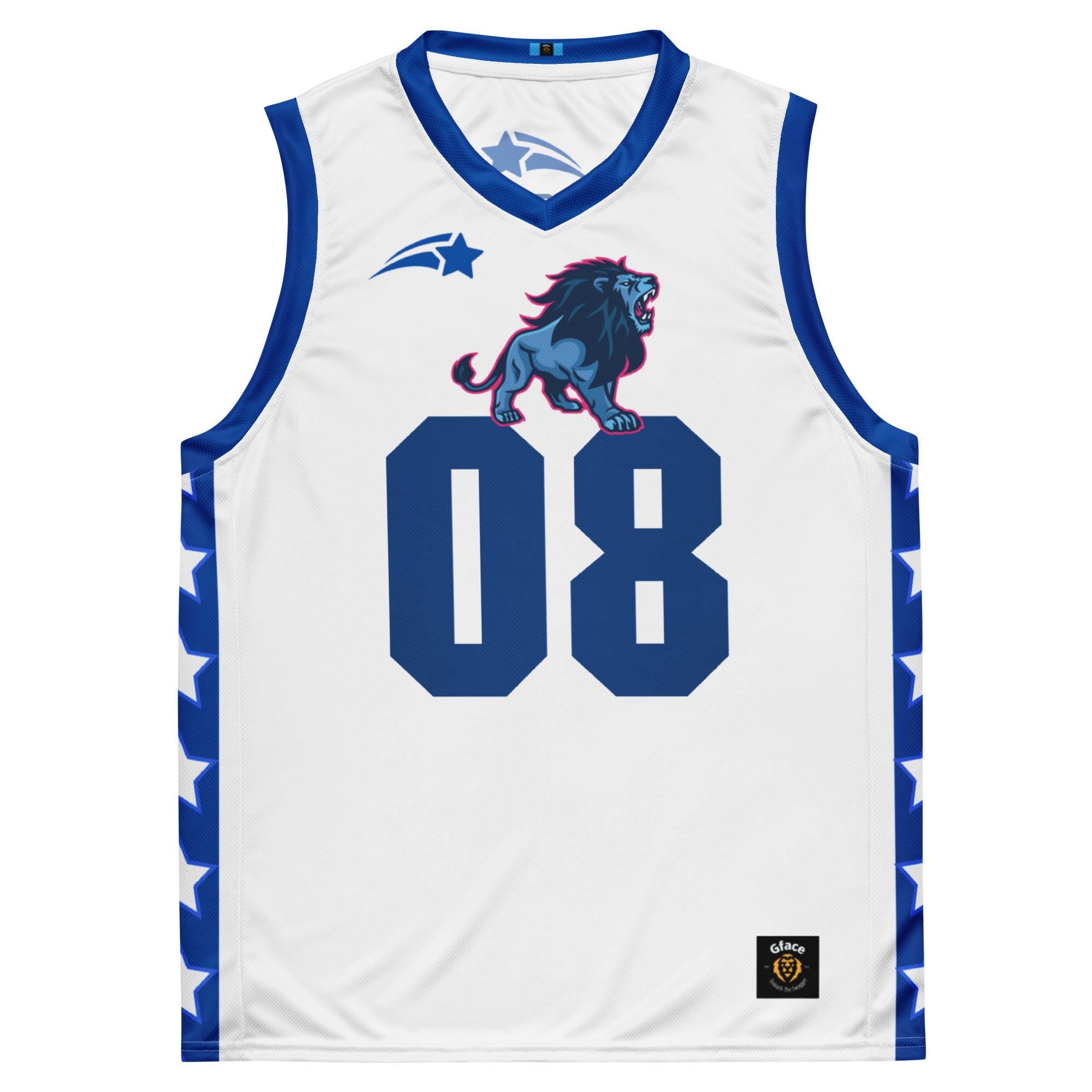 Unisex White GFACE basketball jersey World Hear Me Roar