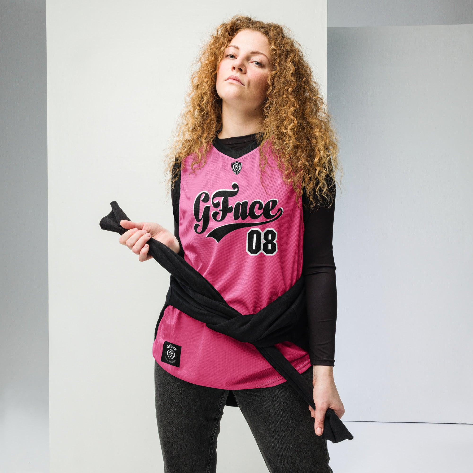 Recycled Pink Unisex GFACE VIP Basketball Jersey