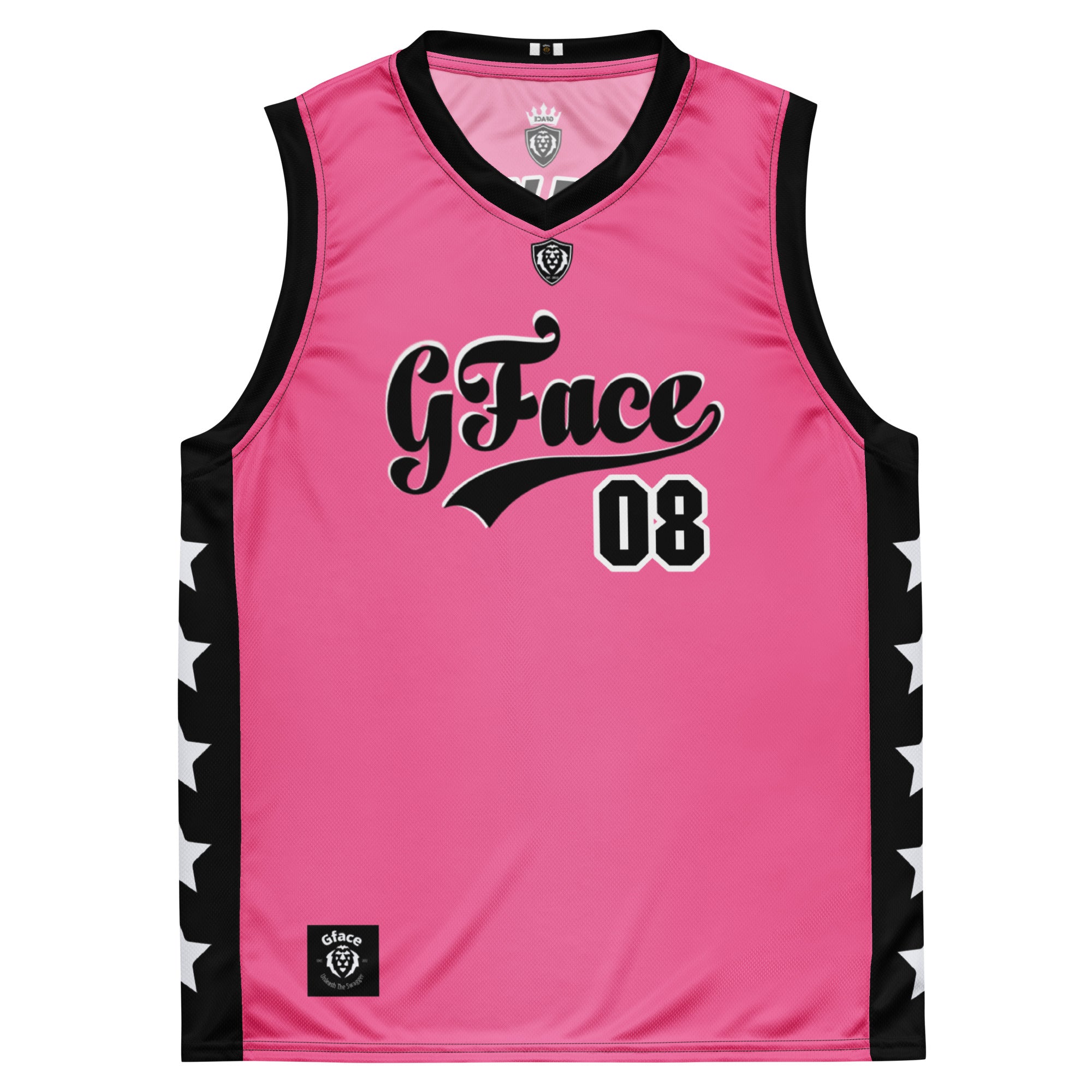 Recycled Pink Unisex GFACE VIP Basketball Jersey