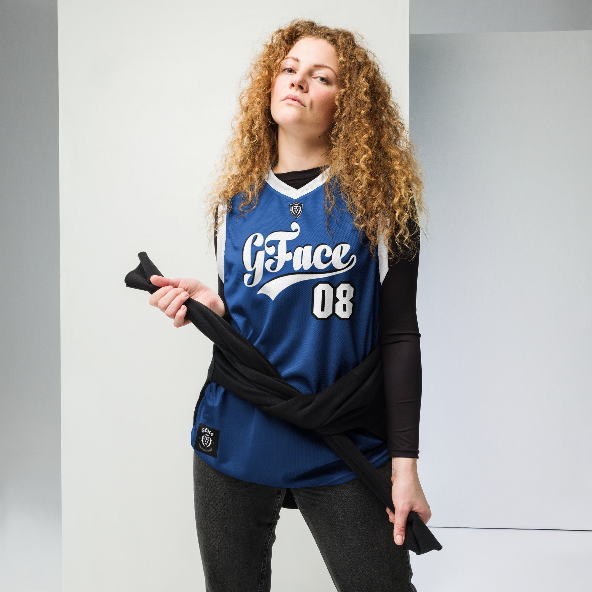 Recycled Blue Unisex GFACE VIP Basketball Jersey