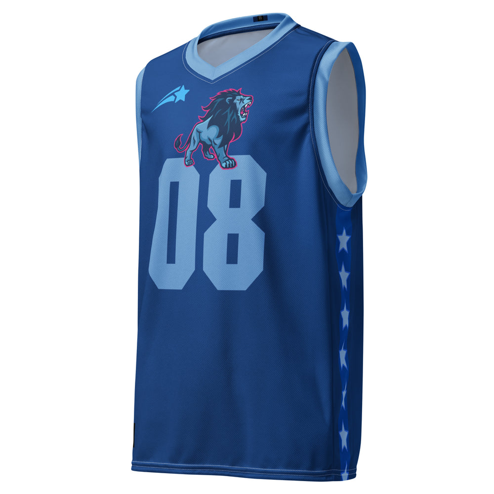 Recycled Blue Unisex GFACE Basketball Jersey World Hear Me Roar