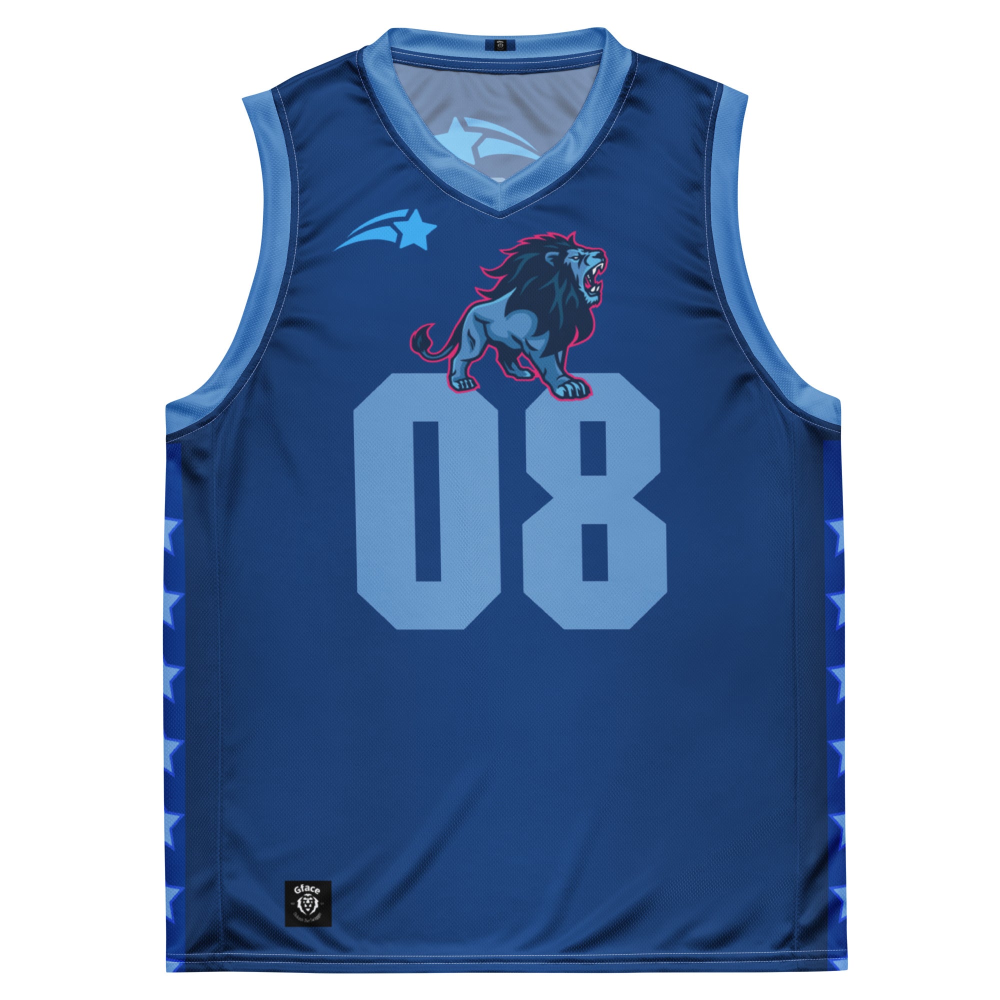 Recycled Blue Unisex GFACE Basketball Jersey World Hear Me Roar