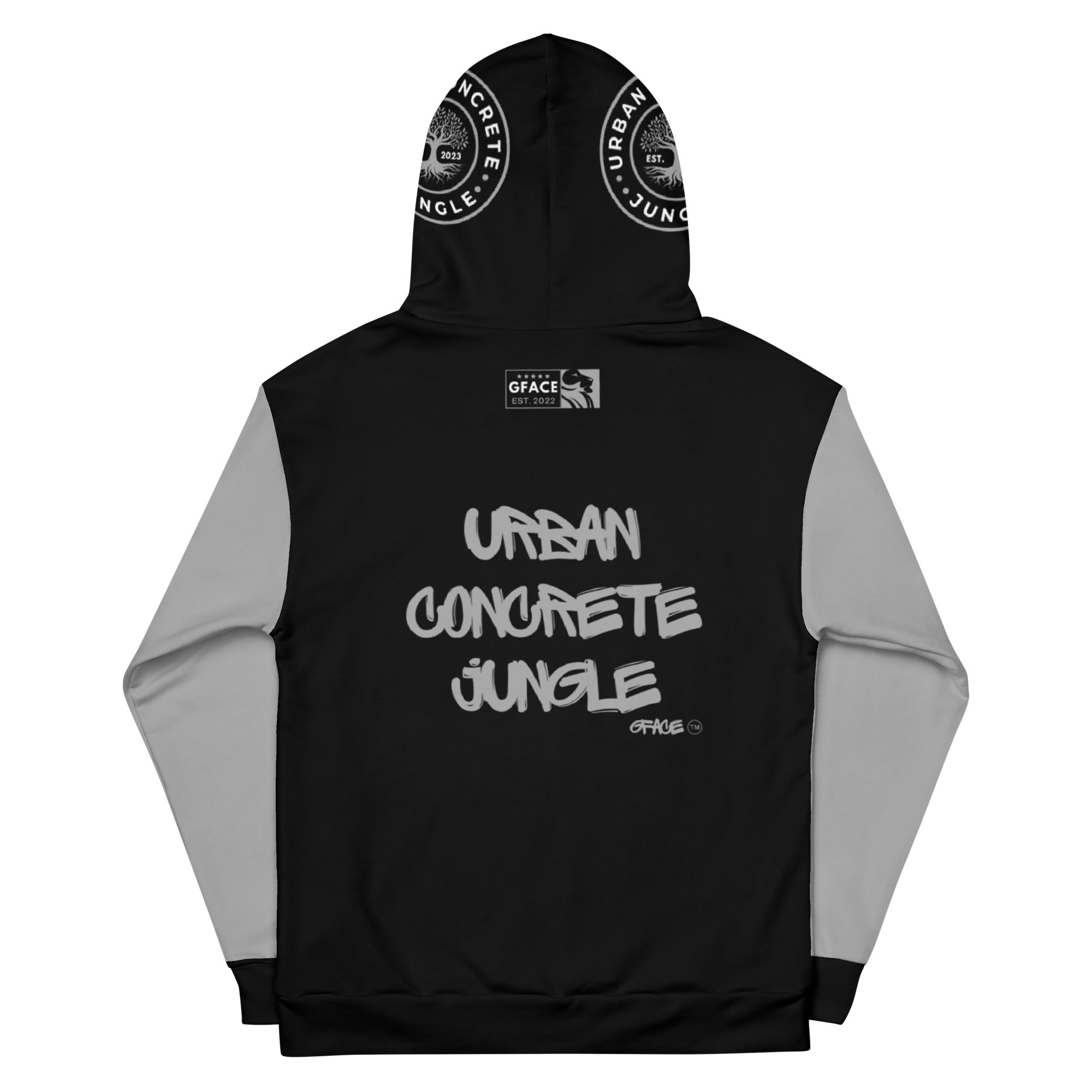 Unisex Hoodie GFACE Grey URBAN CONCRETE JUNGLE