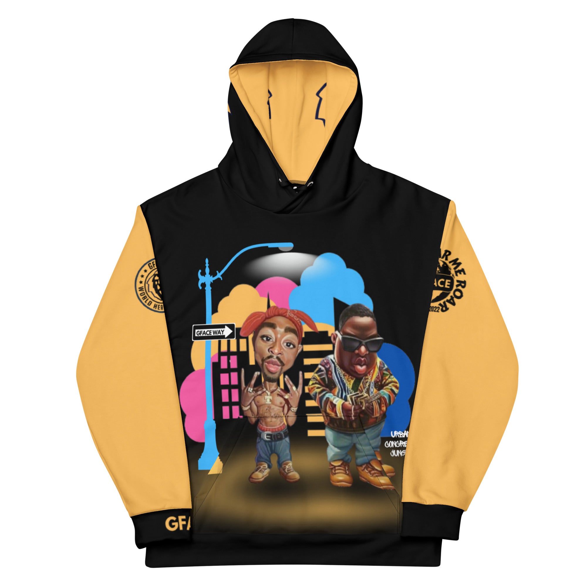 GFACE Unisex Hoodie 2-Pac & Biggie