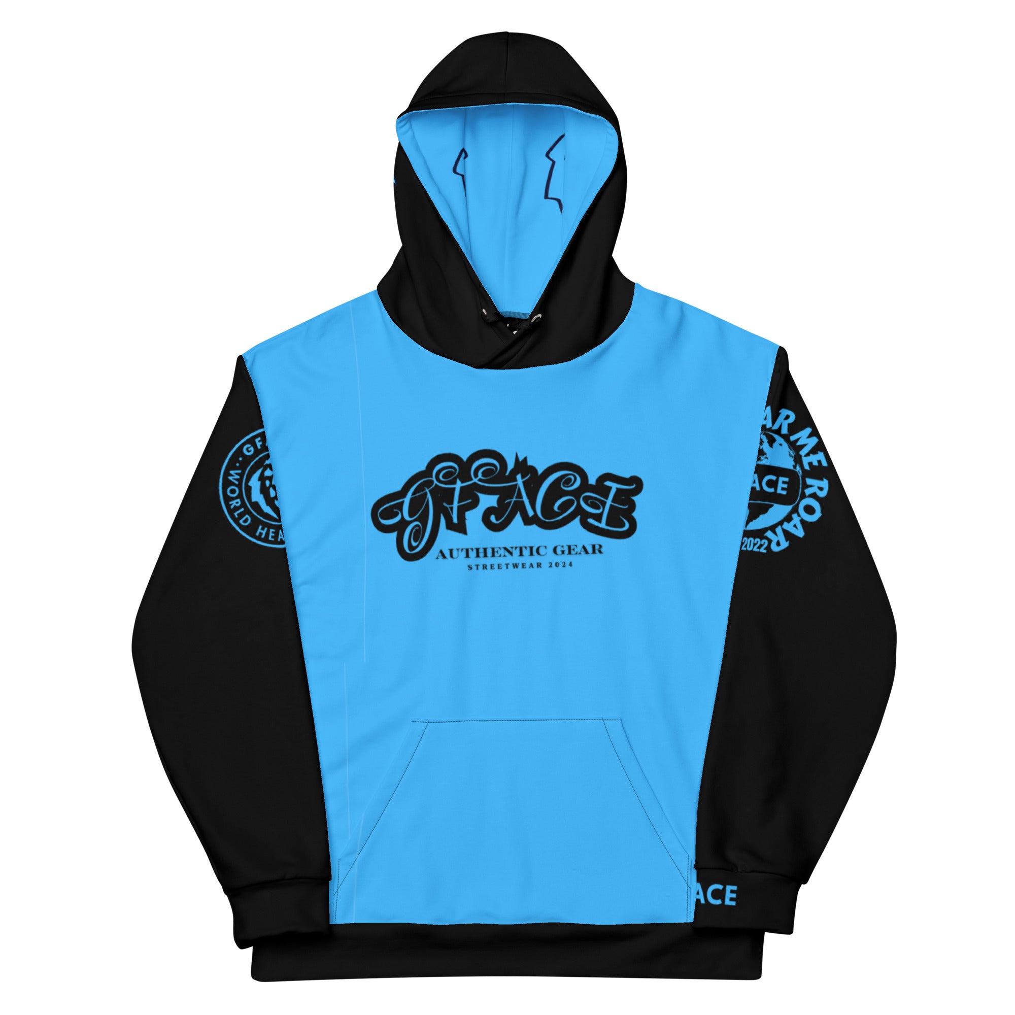 GFACE Authentic Gear Blue Unisex Hoodie