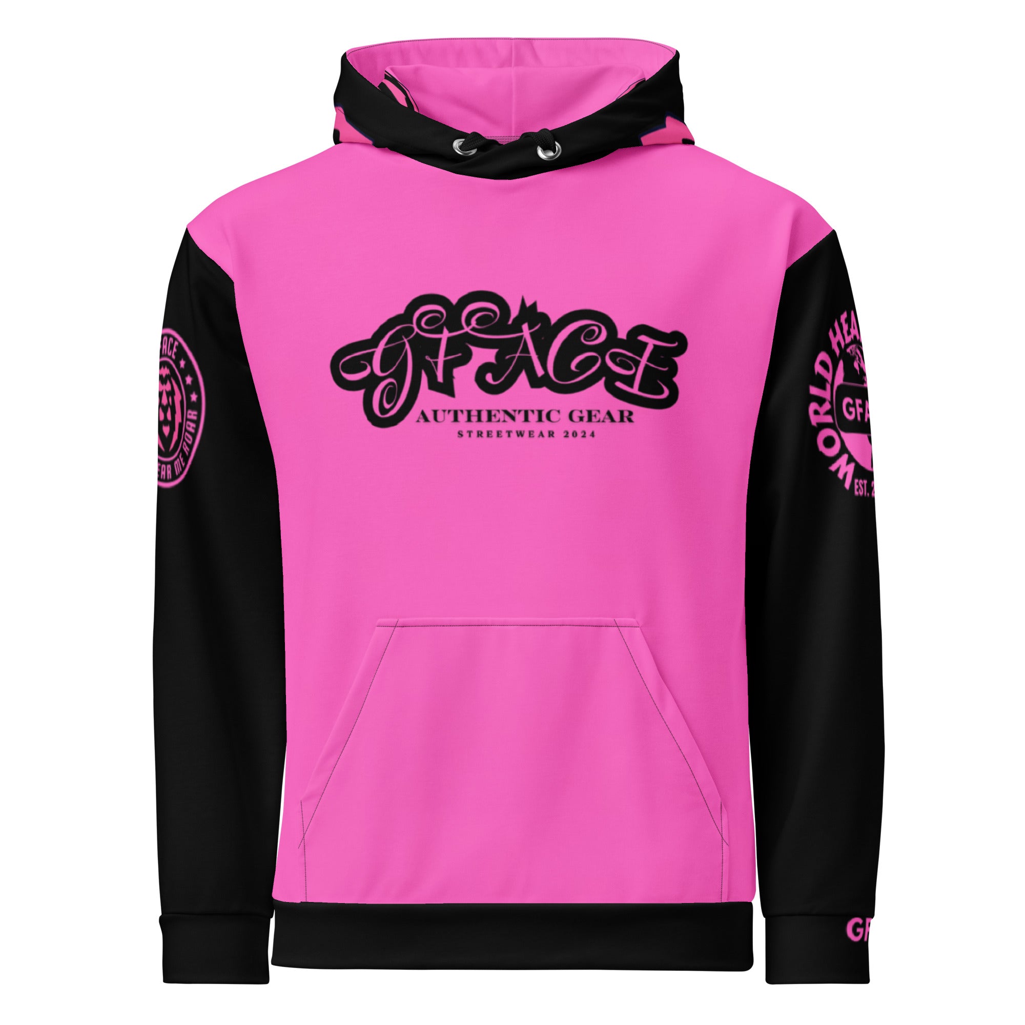 GFACE Authentic Gear Pink Unisex Hoodie