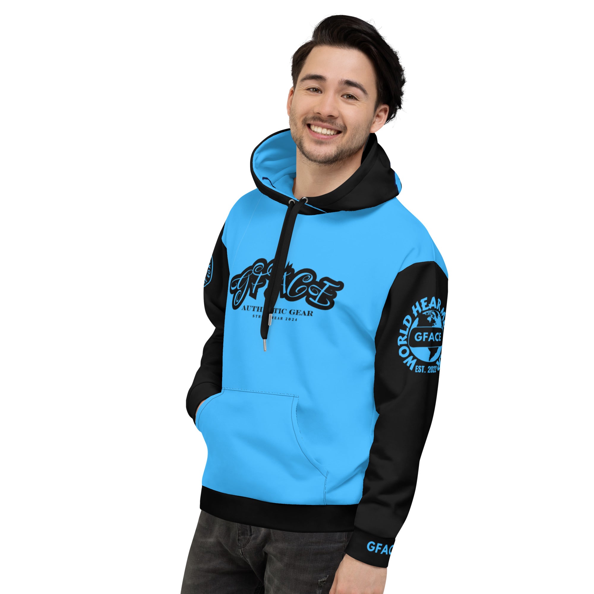 GFACE Authentic Gear Blue Unisex Hoodie