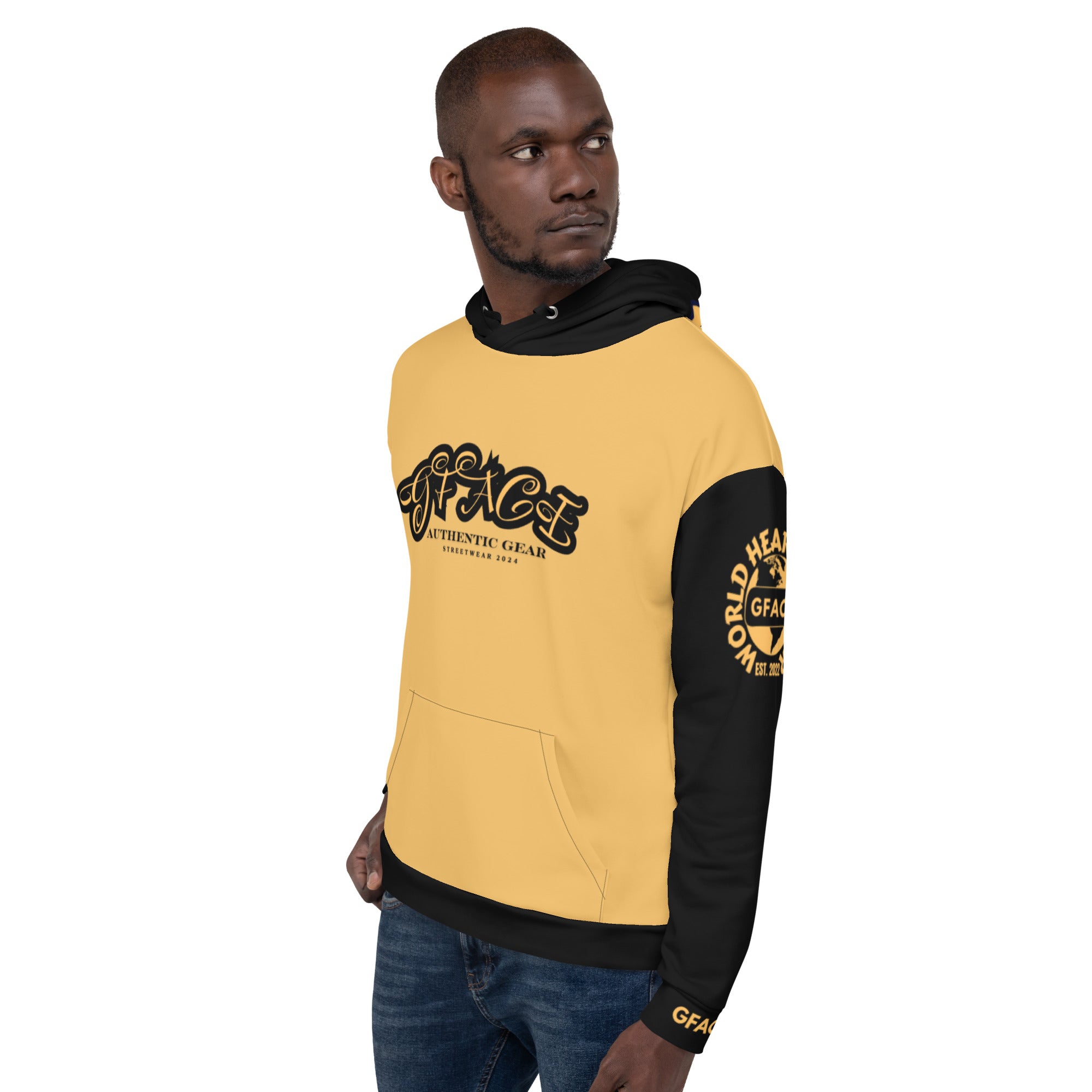 GFACE Authentic Gear Gold Unisex Hoodie