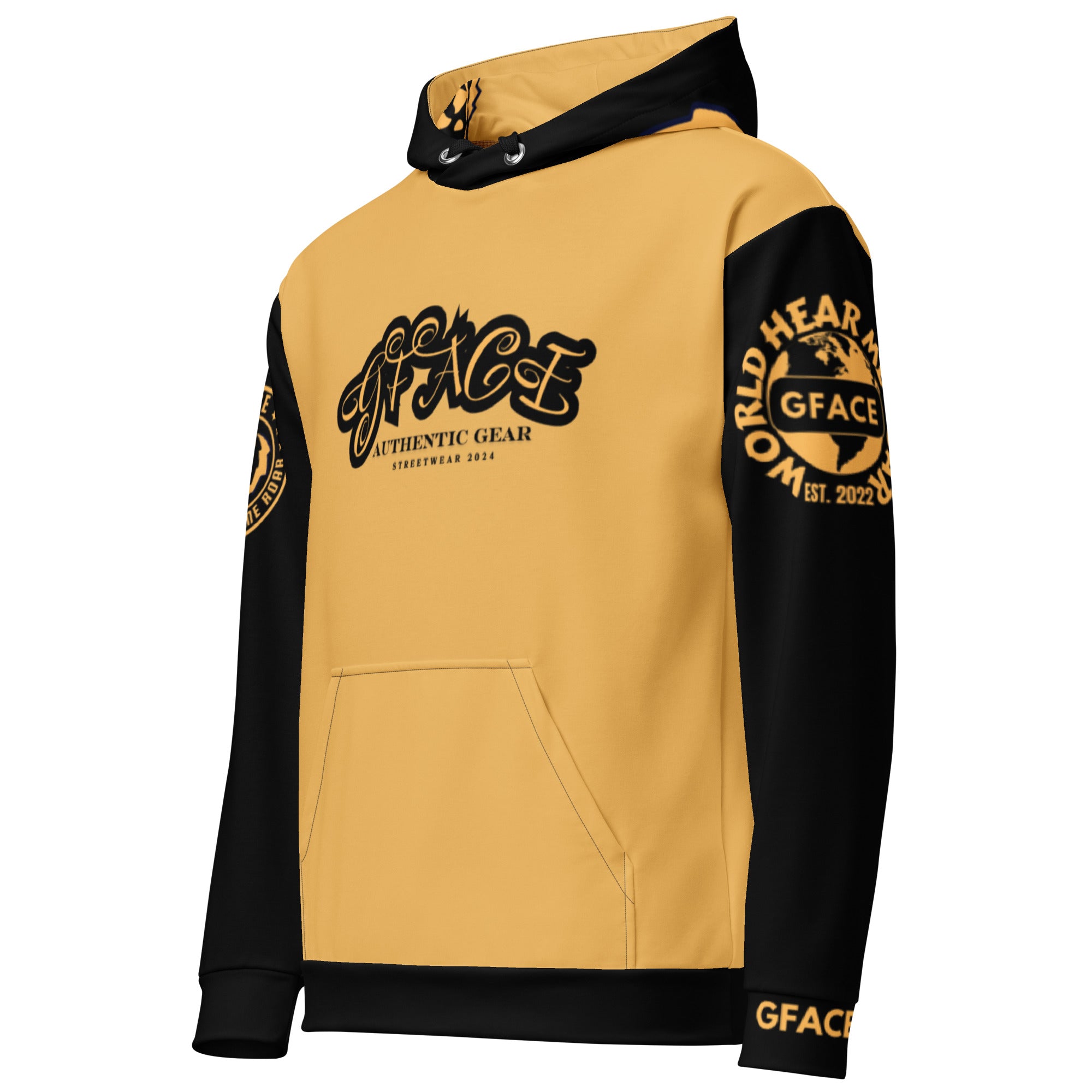 GFACE Authentic Gear Gold Unisex Hoodie