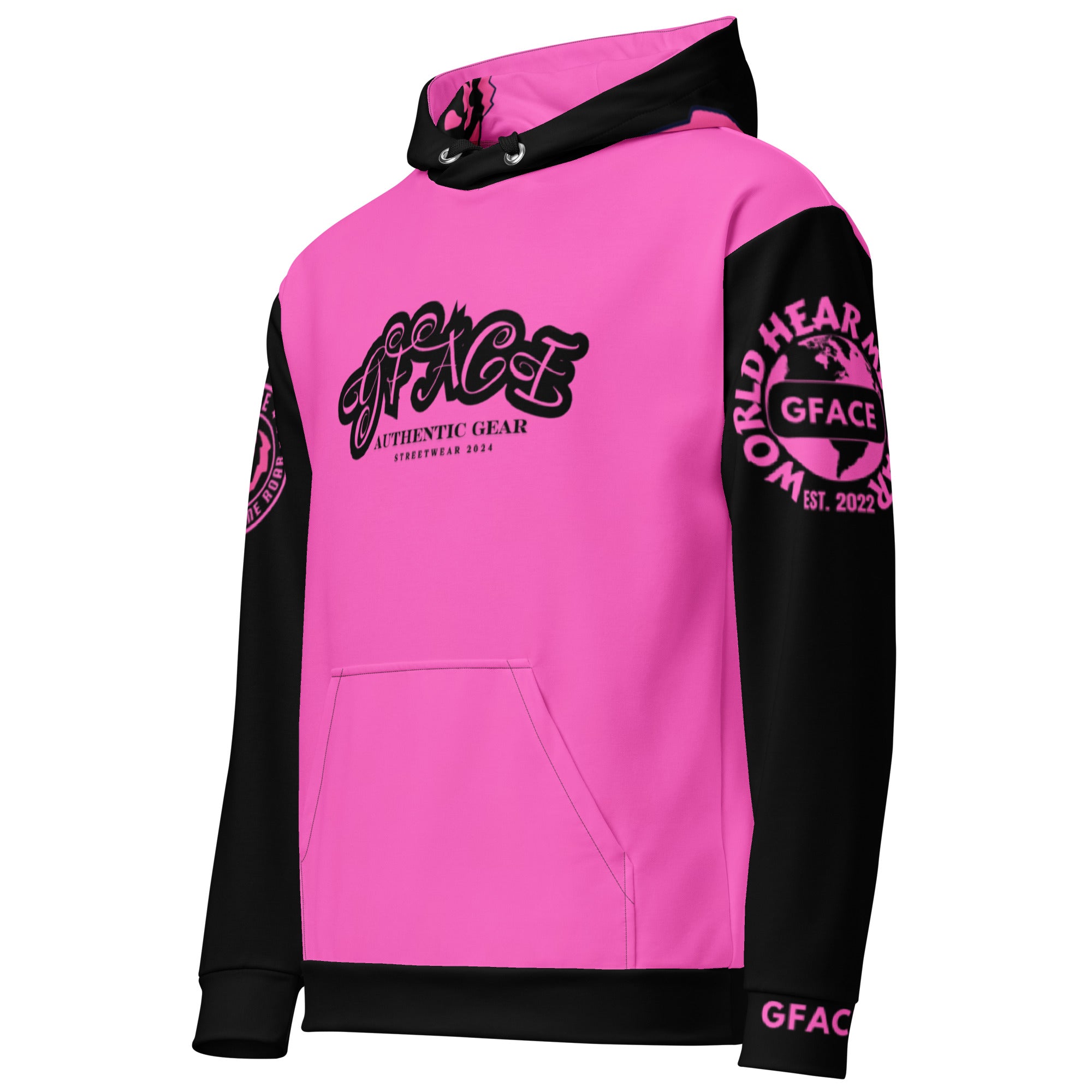 GFACE Authentic Gear Pink Unisex Hoodie