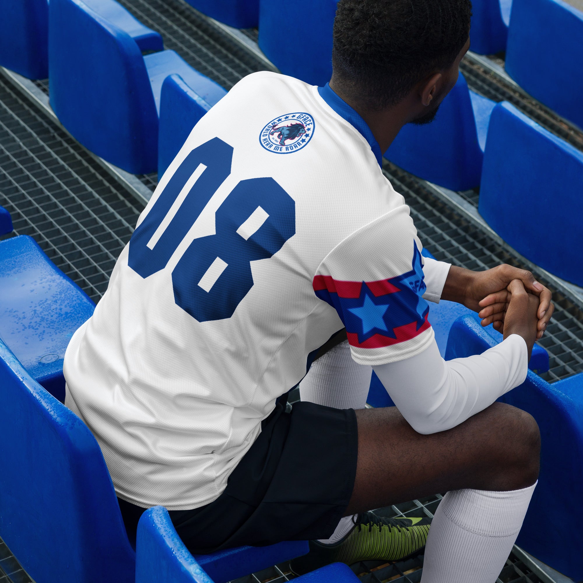 Unisex White GFACE Swag Sports Jersey World Hear Me Roar