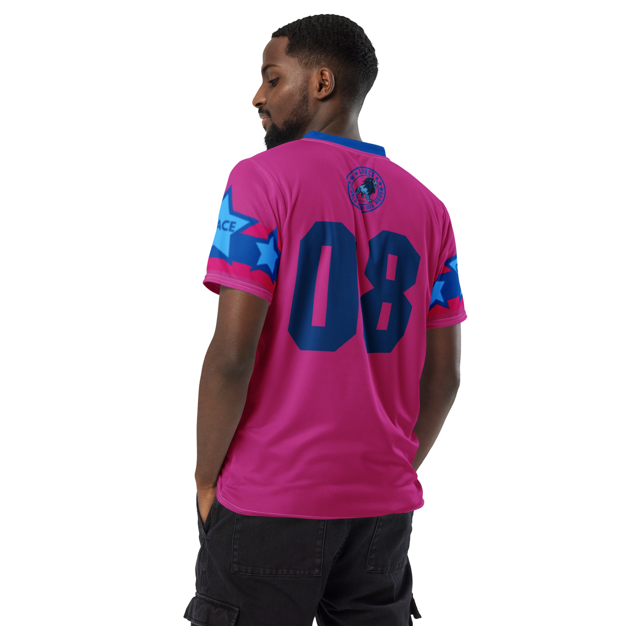 Unisex Pink GFACE Sports Jersey World Hear Me Roar