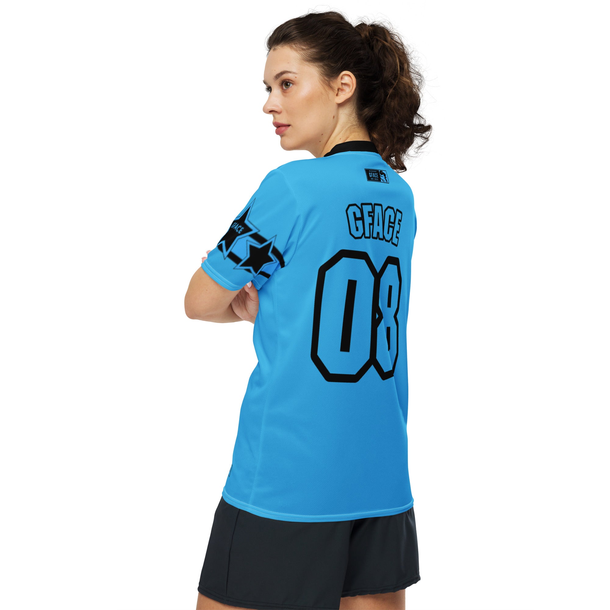 GFACE Infinity 08 Blue Recycled Unisex Sports Jersey