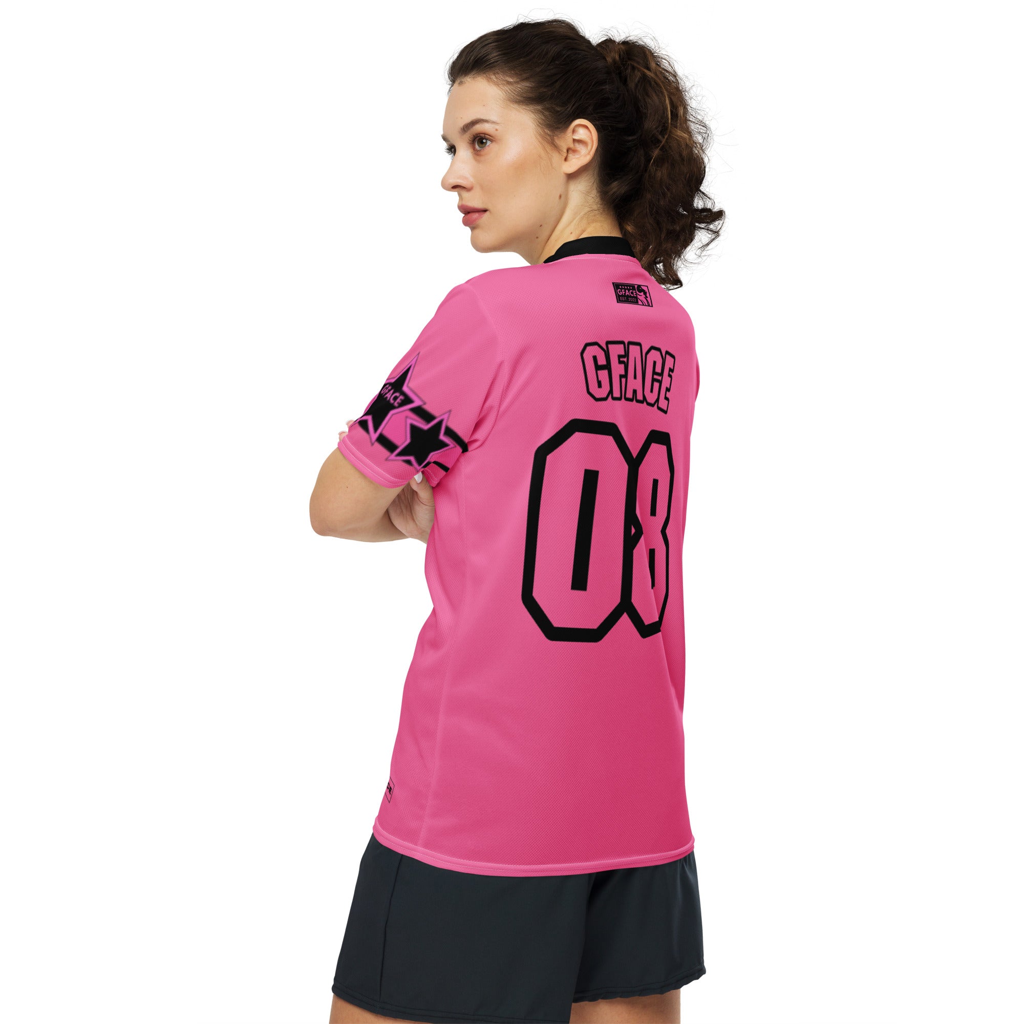 GFACE Infinity 08 Pink Recycled Unisex Sports Jersey