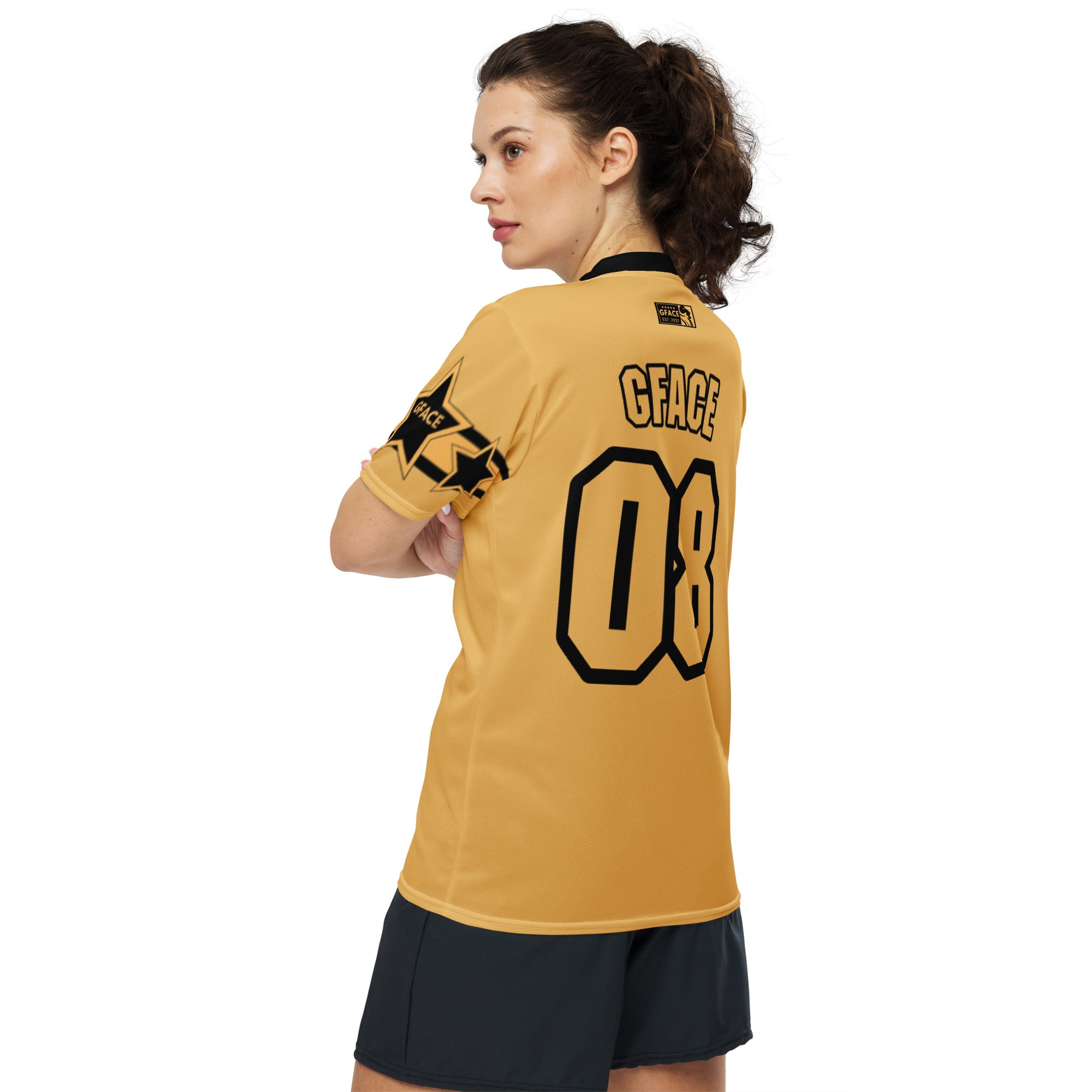 GFACE Infinity 08 Gold Recycled Unisex Sports Jersey