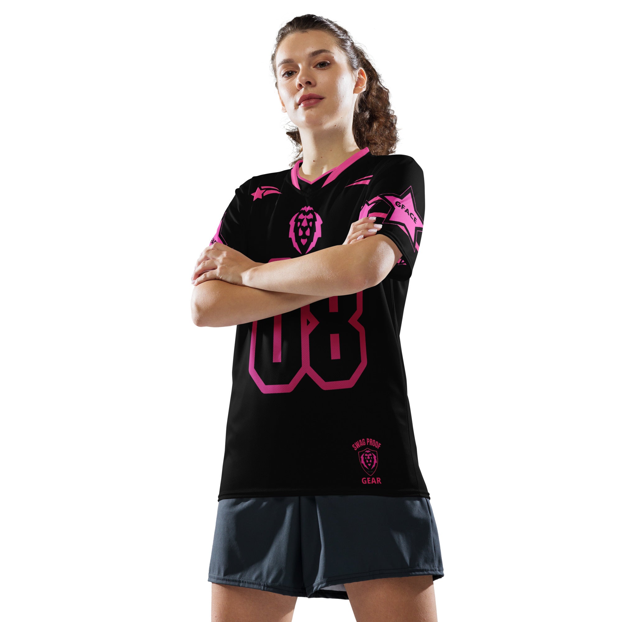 Unisex Pink GFACE Unleash The Swagger sports jersey