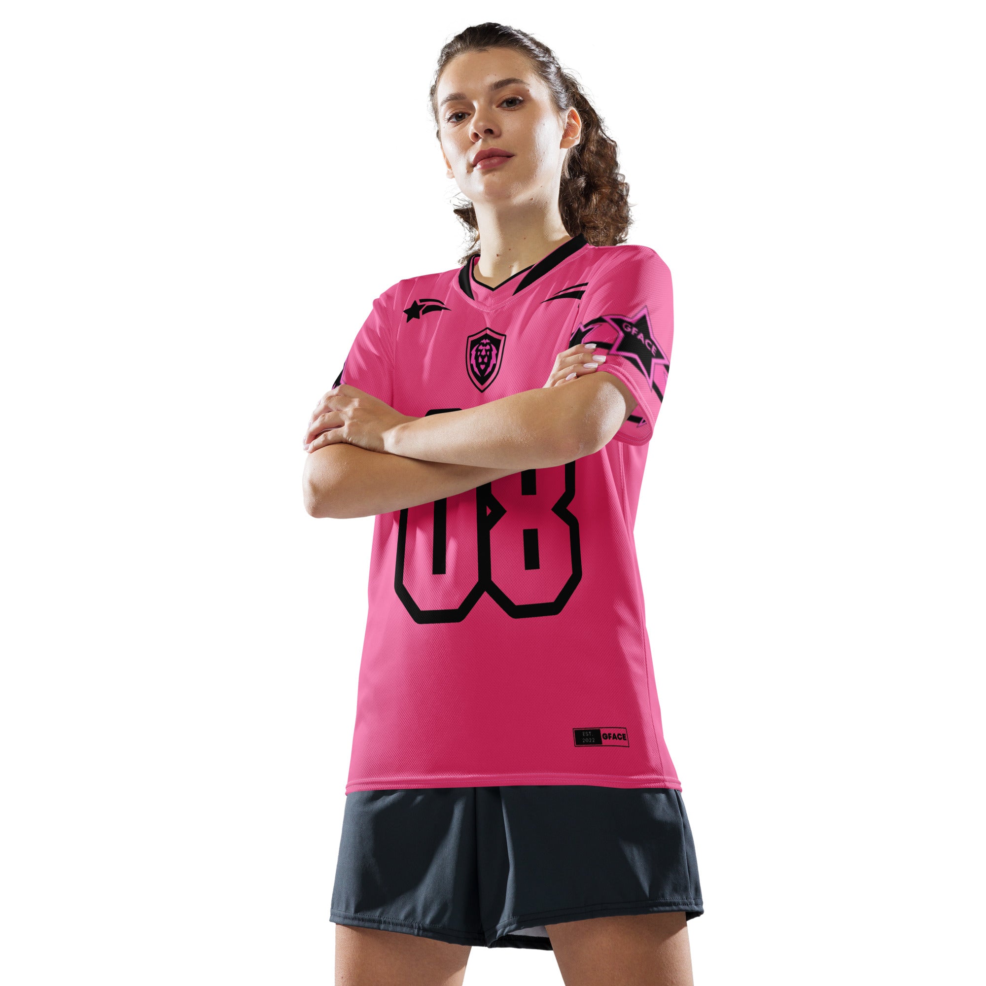 GFACE Infinity 08 Pink Recycled Unisex Sports Jersey