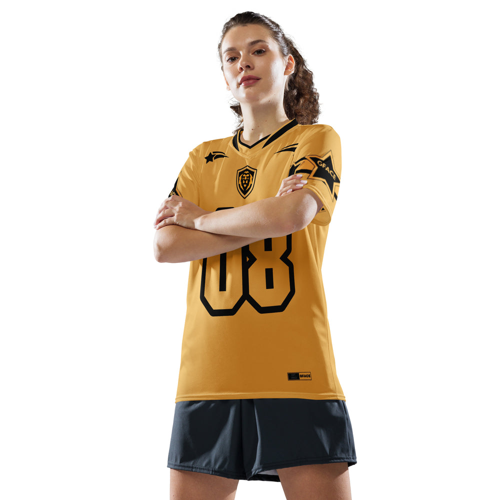 GFACE Infinity 08 Gold Recycled Unisex Sports Jersey