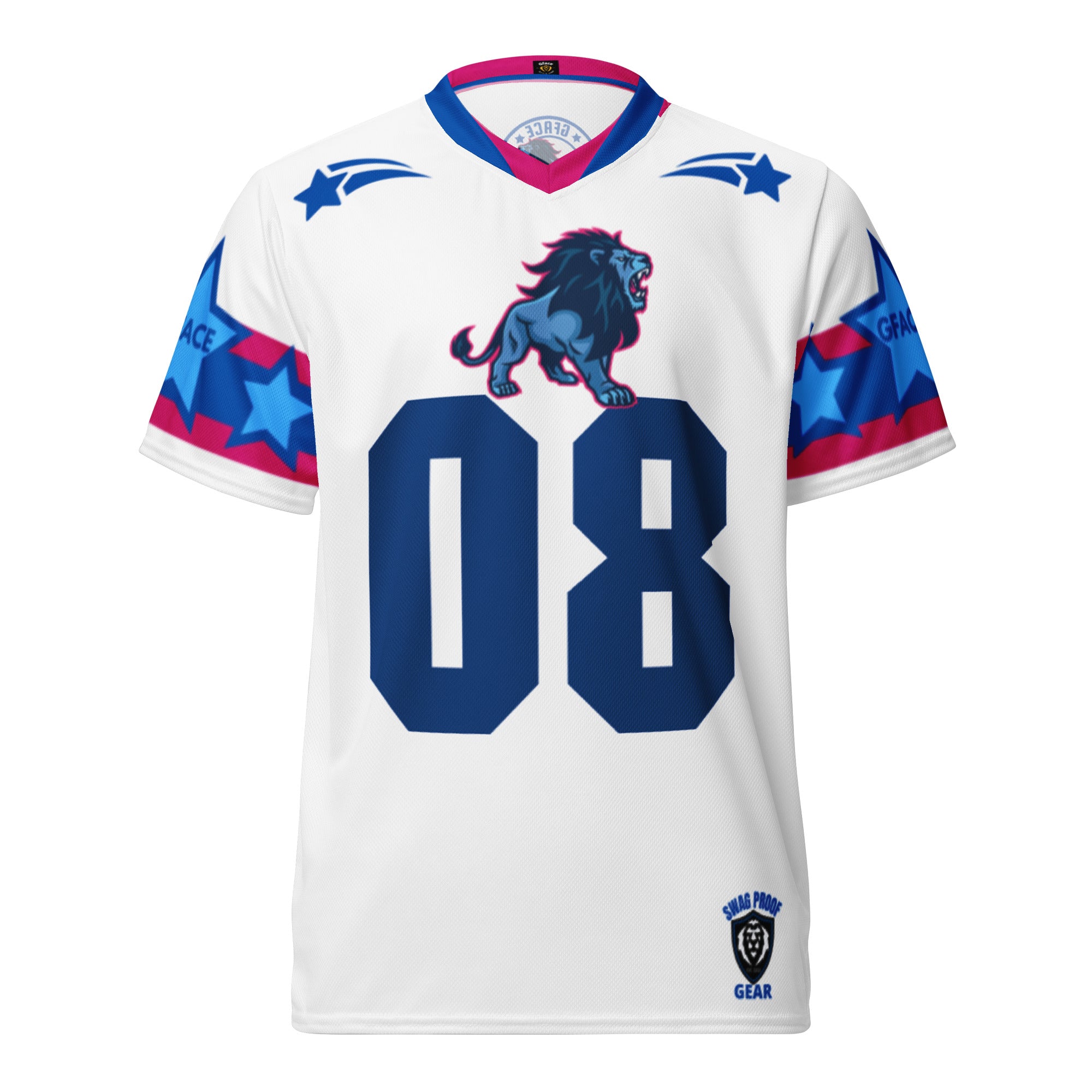 Unisex White GFACE Swag Sports Jersey World Hear Me Roar