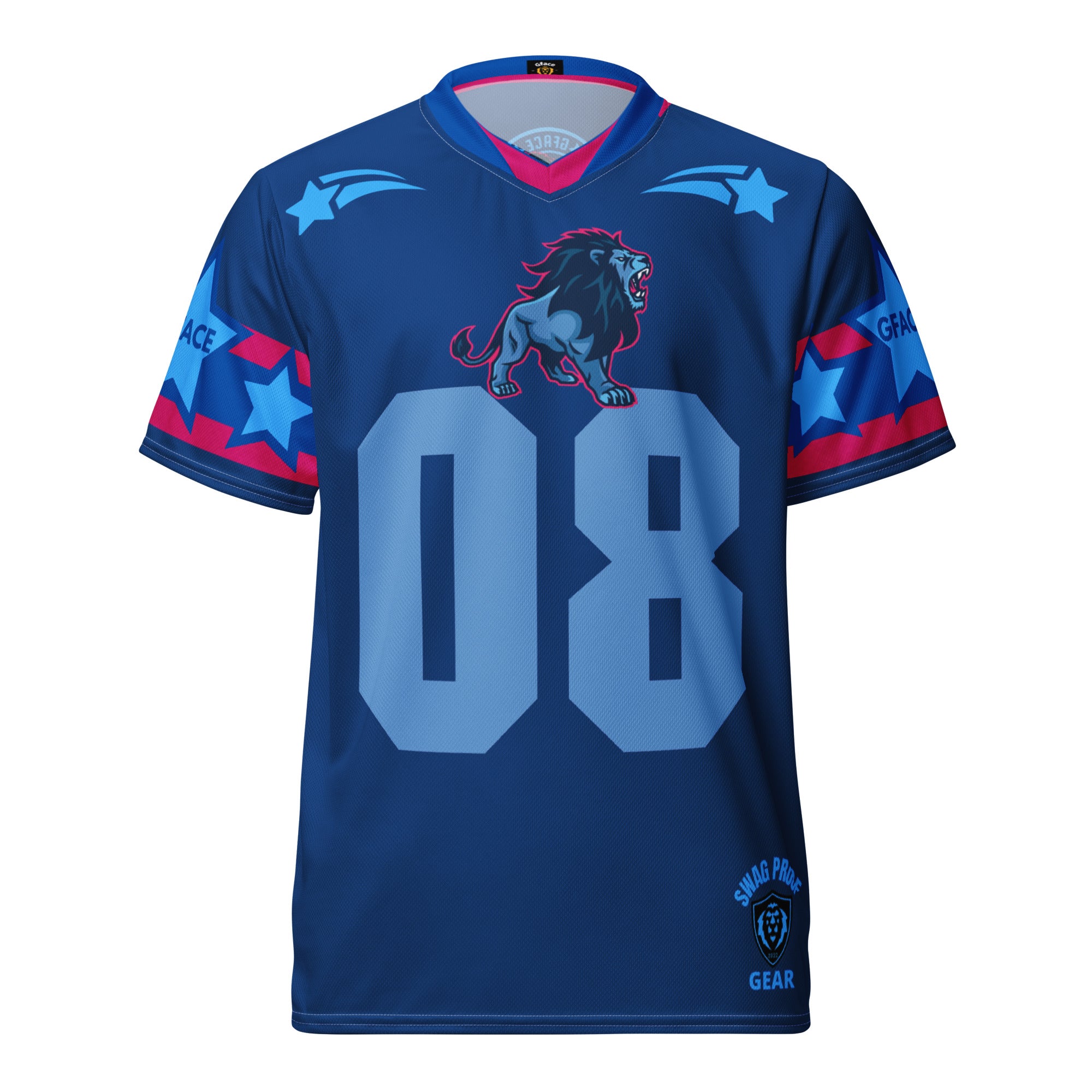 Unisex Blue GFACE Sports Jersey World Hear Me Roar